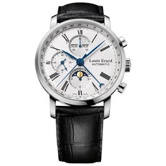 Louis Erard Excellence Moon 80231AA01.BDC51, Silver Dial, Certified and Warranty