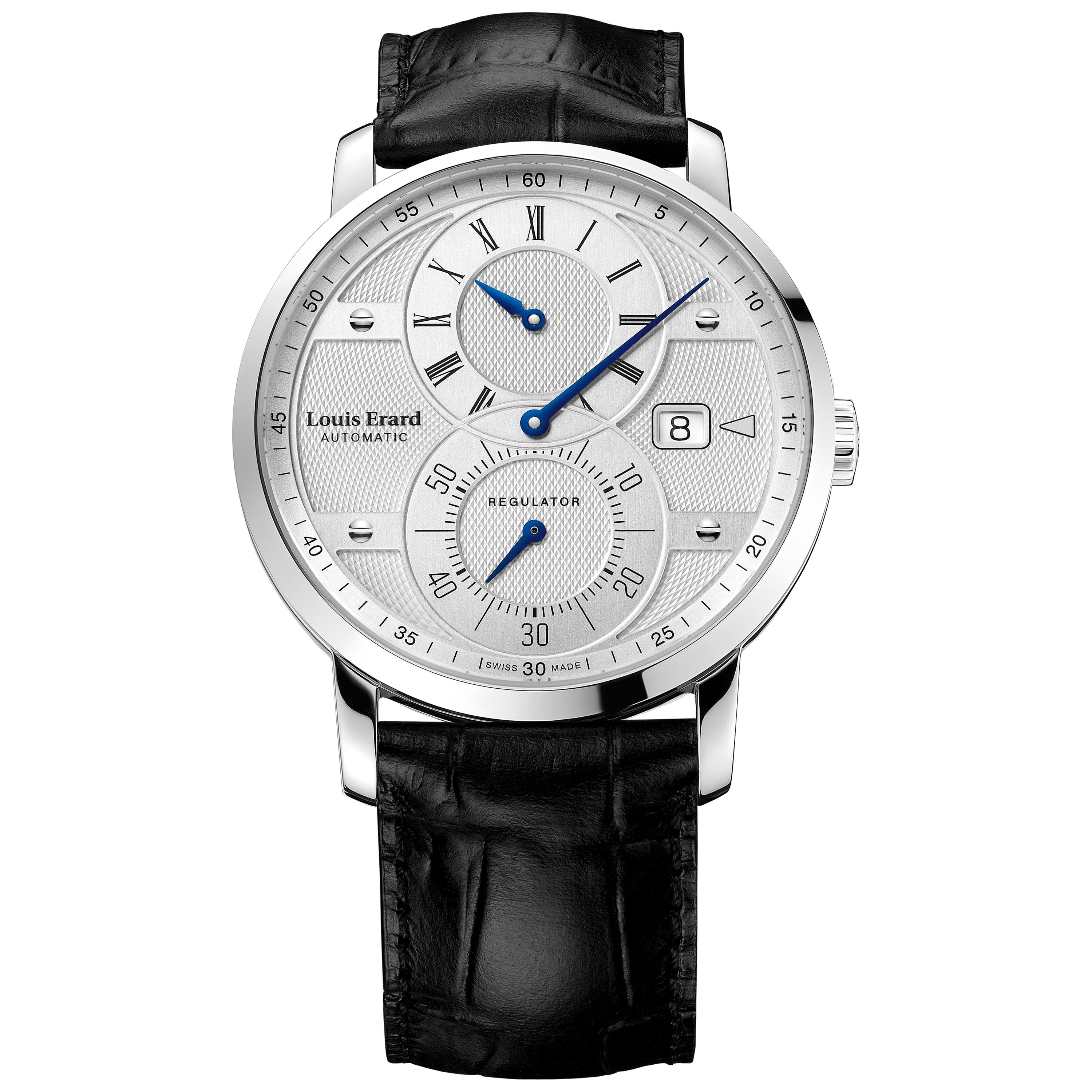Louis Erard Excellence Regulator 86236AA11.BDC51, Silver Dial, Certified &