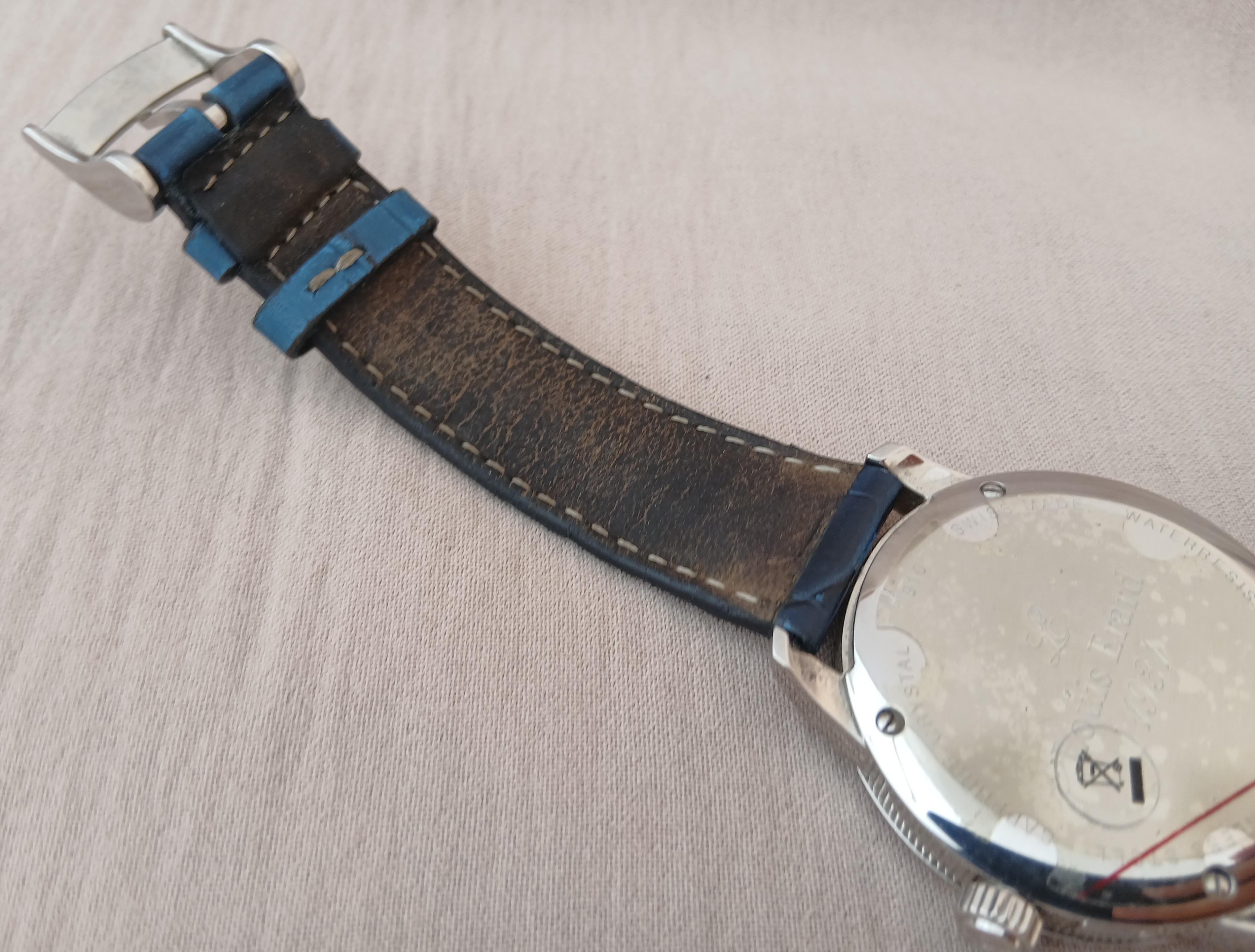 Louis Erard Héritage Moonphase Blue Dial Mens Watch im Angebot 6