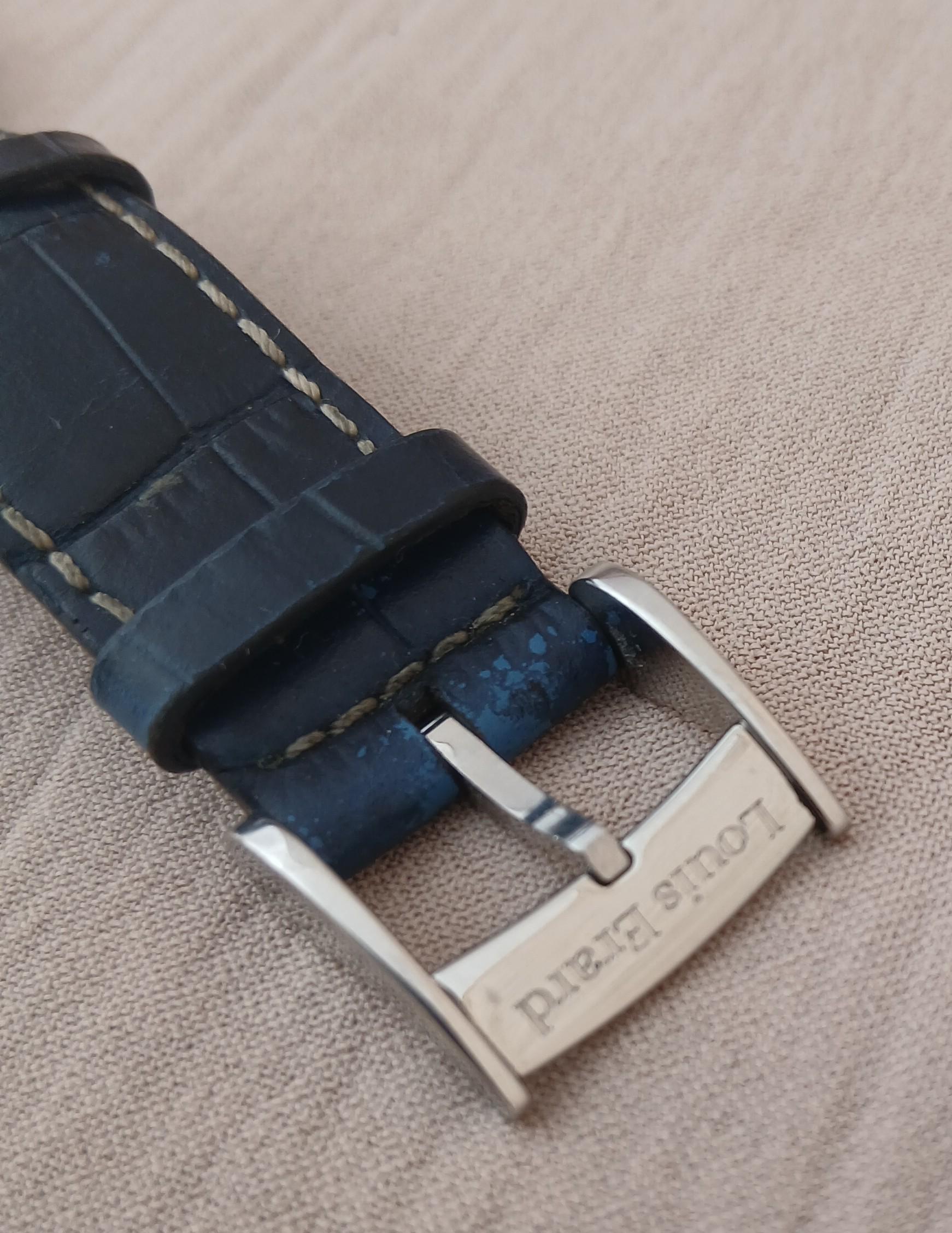 Louis Erard Héritage Moonphase Blue Dial Mens Watch im Angebot 7