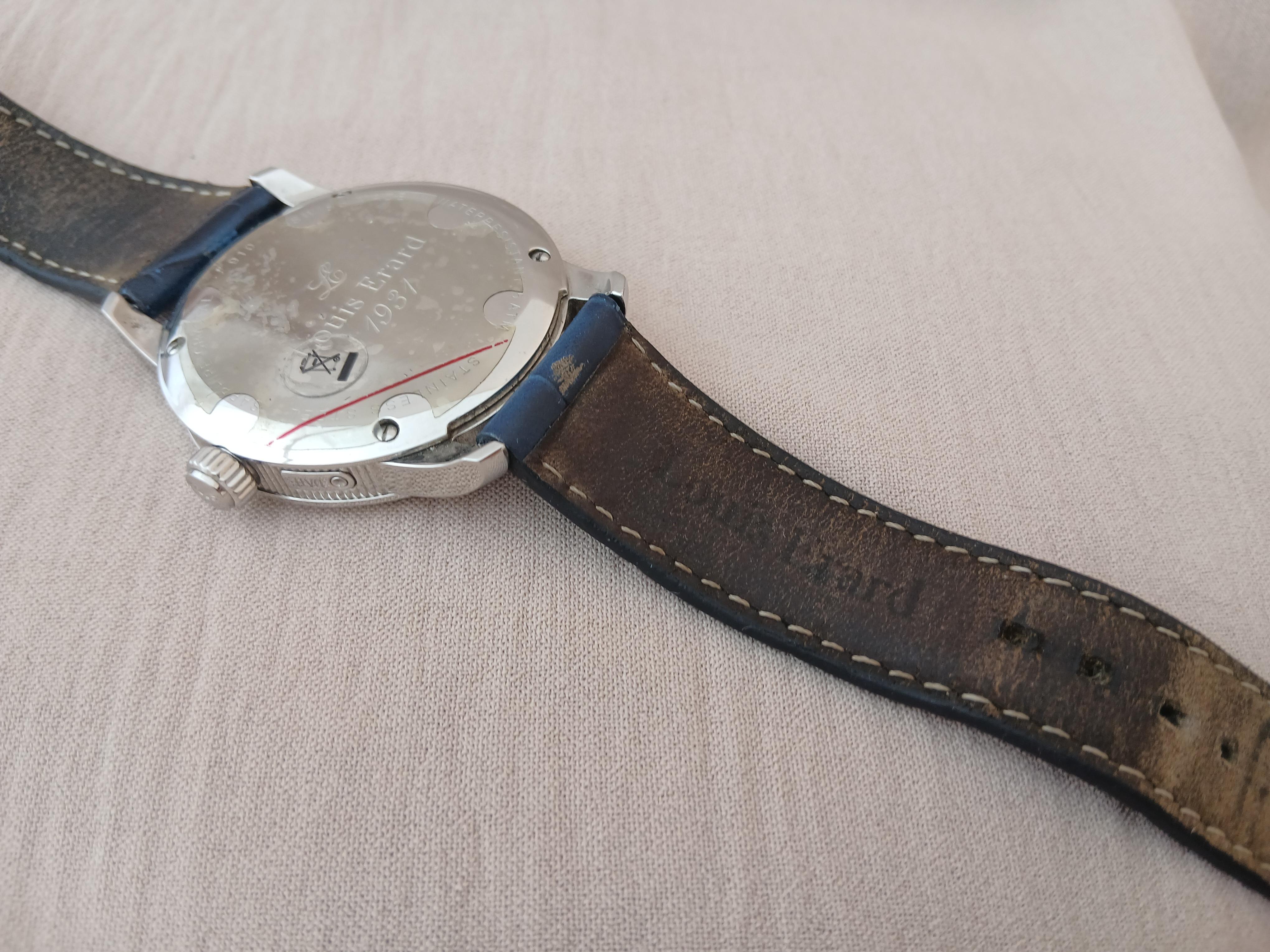 Louis Erard Héritage Moonphase Blue Dial Mens Watch im Angebot 2