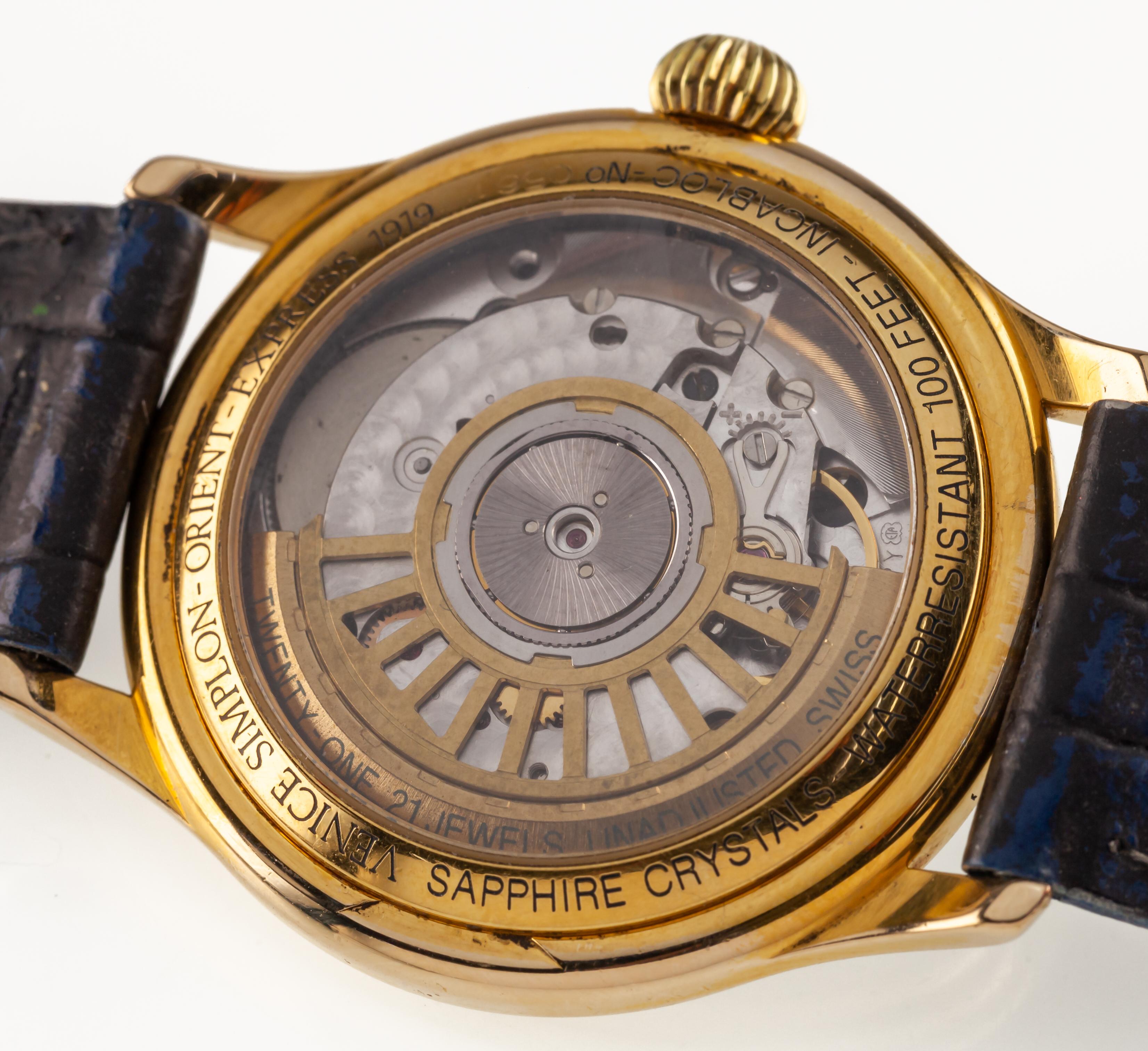 Louis Erard Venice-Simpon Orient Express Automatic Men's Watch 1919 For Sale 3