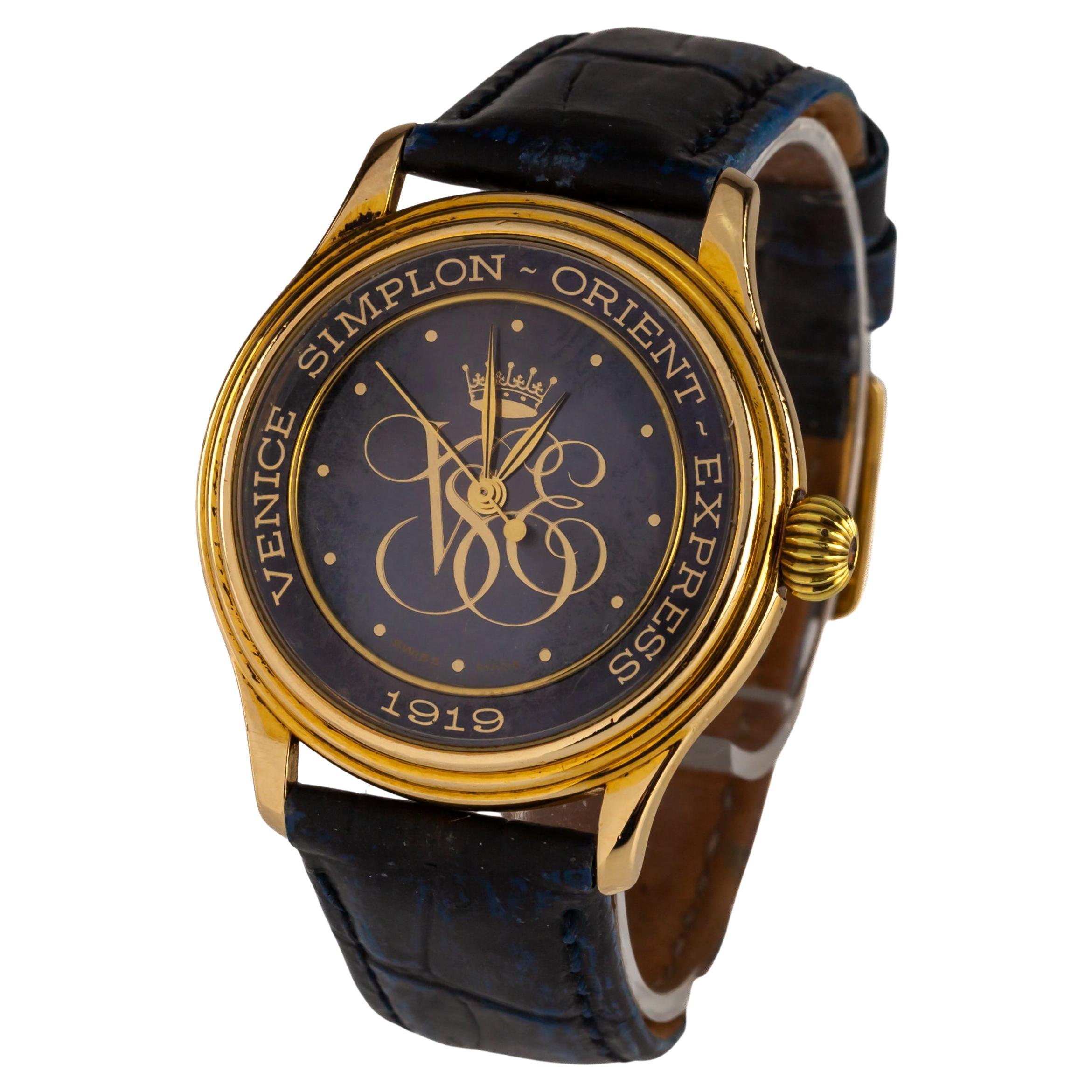 Louis Erard Venice-Simpon Orient Express Automatic Men's Watch 1919 For Sale
