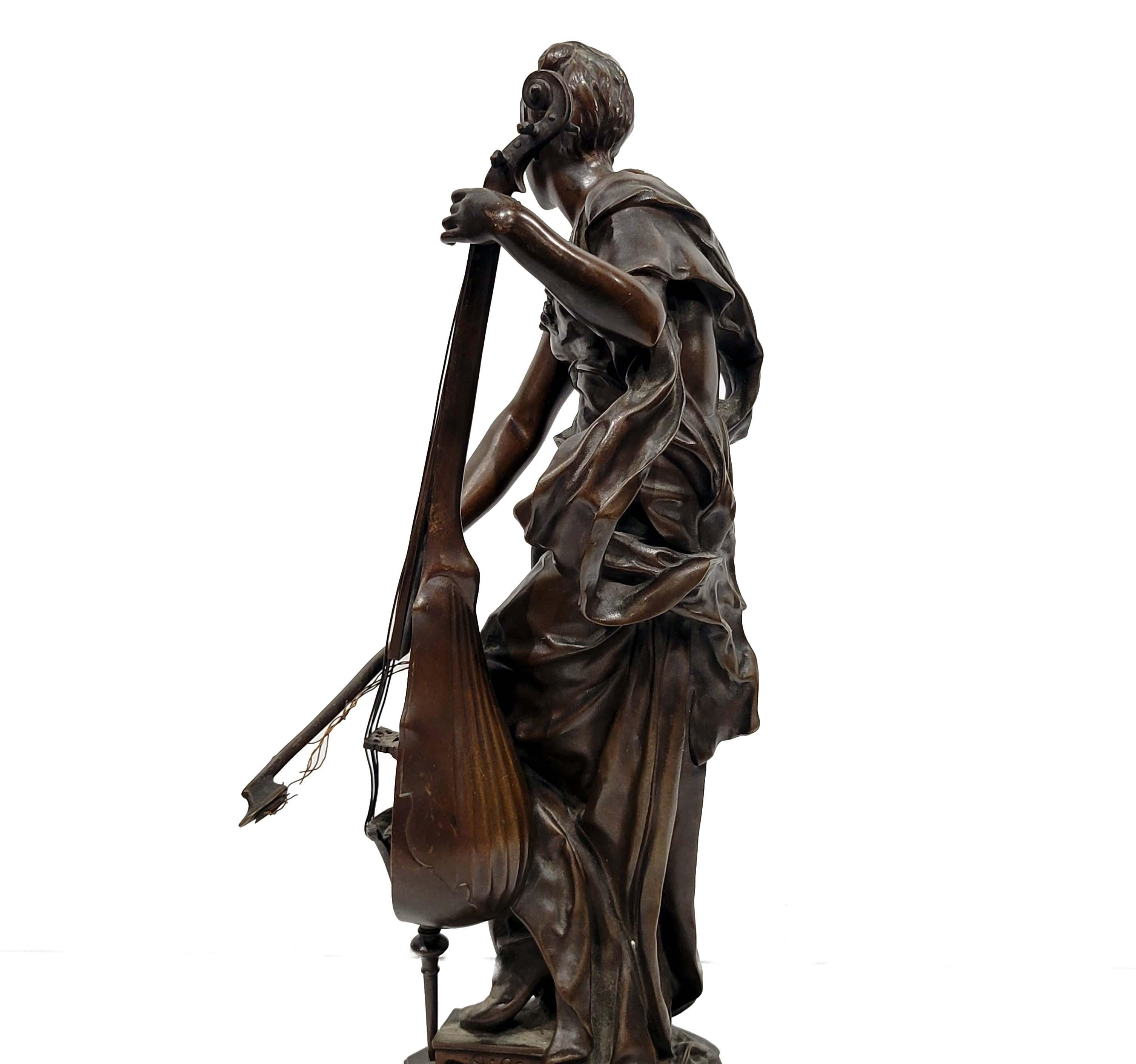 French Louis-Ernest Barrias Bronze Sculpture 