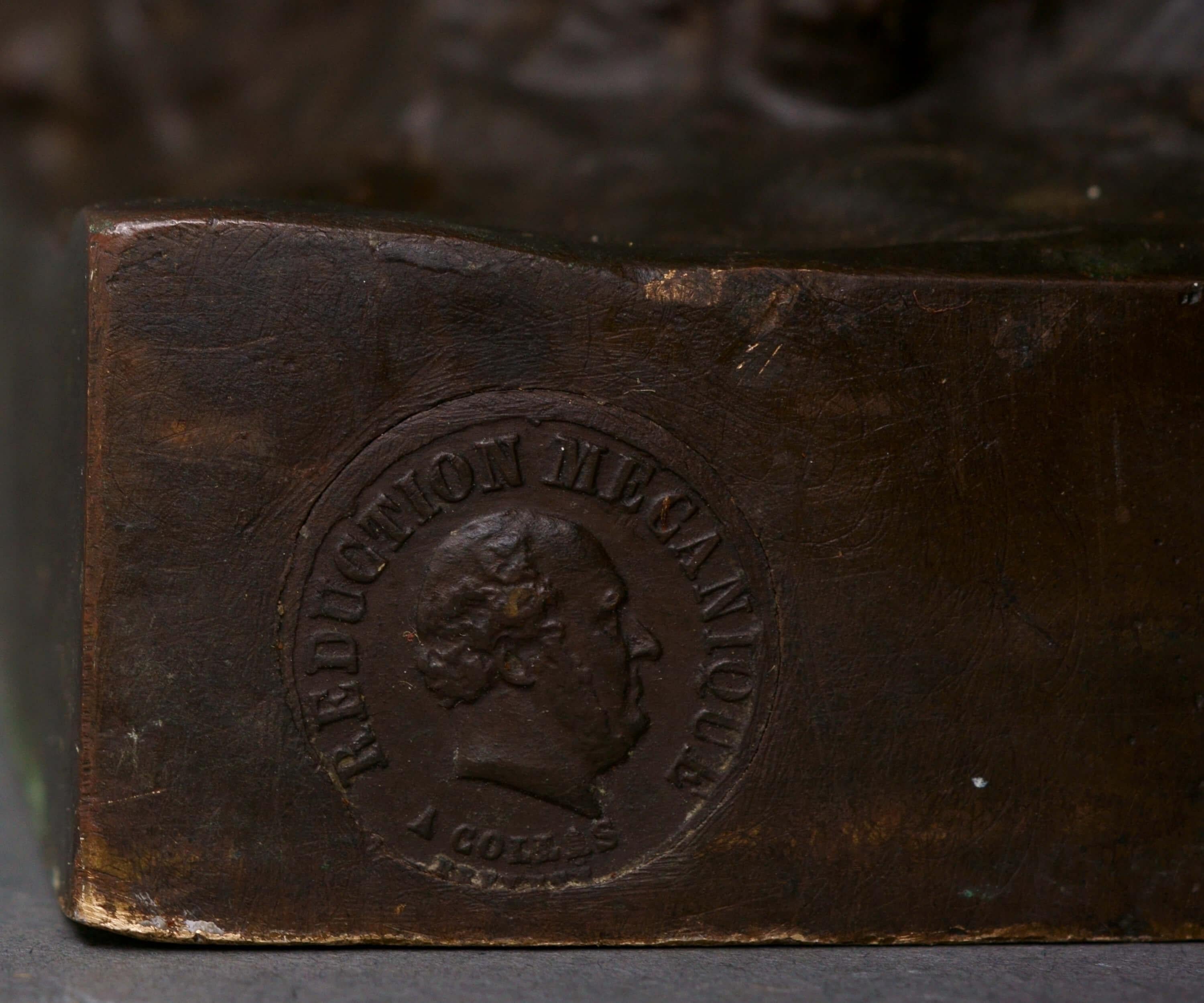 La Caza Gran Escultura de Bronce Ferdinand Barbedienne Fondeur Napoleón III en venta 6