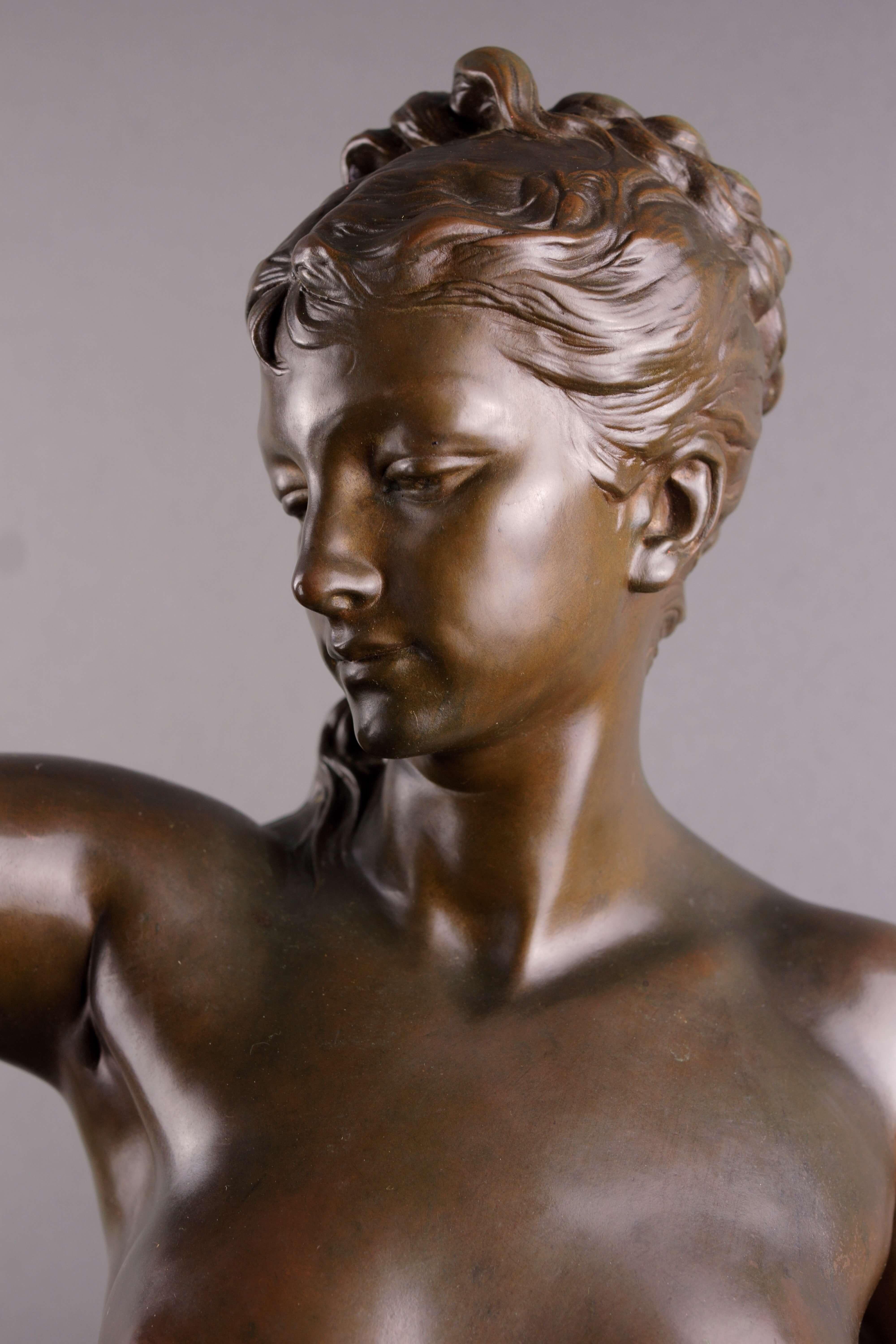 La Caza Gran Escultura de Bronce Ferdinand Barbedienne Fondeur Napoleón III en venta 1