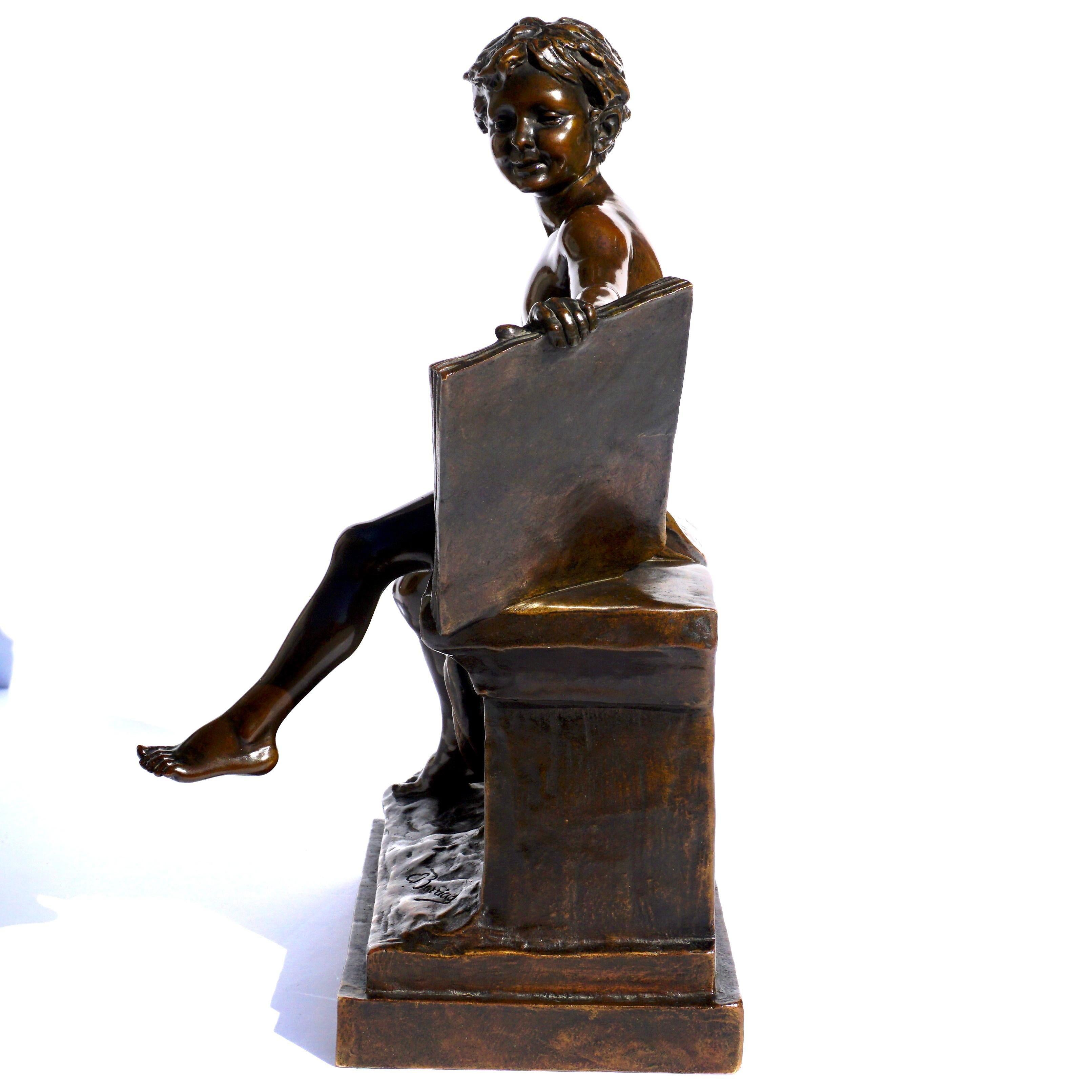 Louis Ernest Barrias Bronze Sculpture For Sale 5