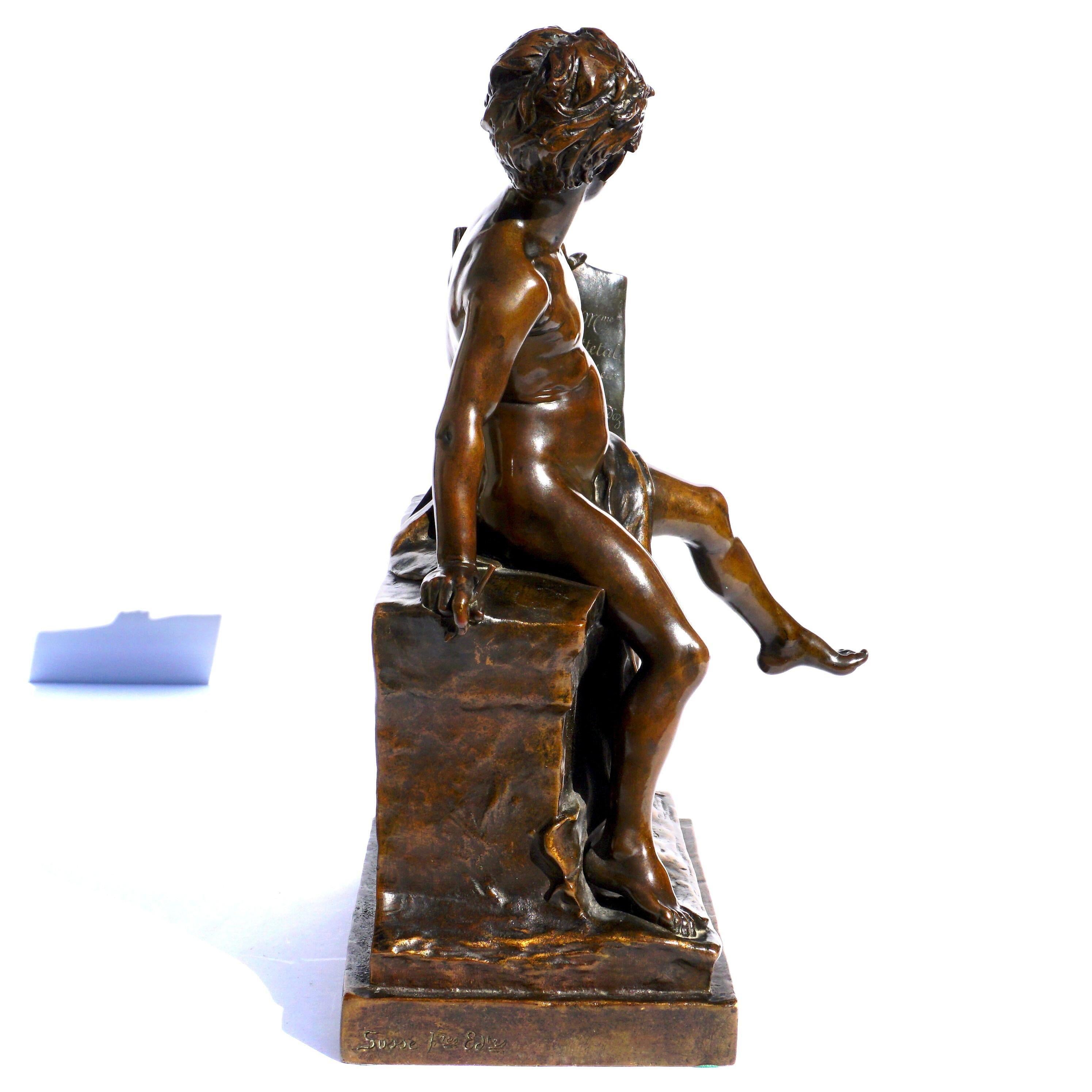 Louis Ernest Barrias Bronze Sculpture For Sale 6