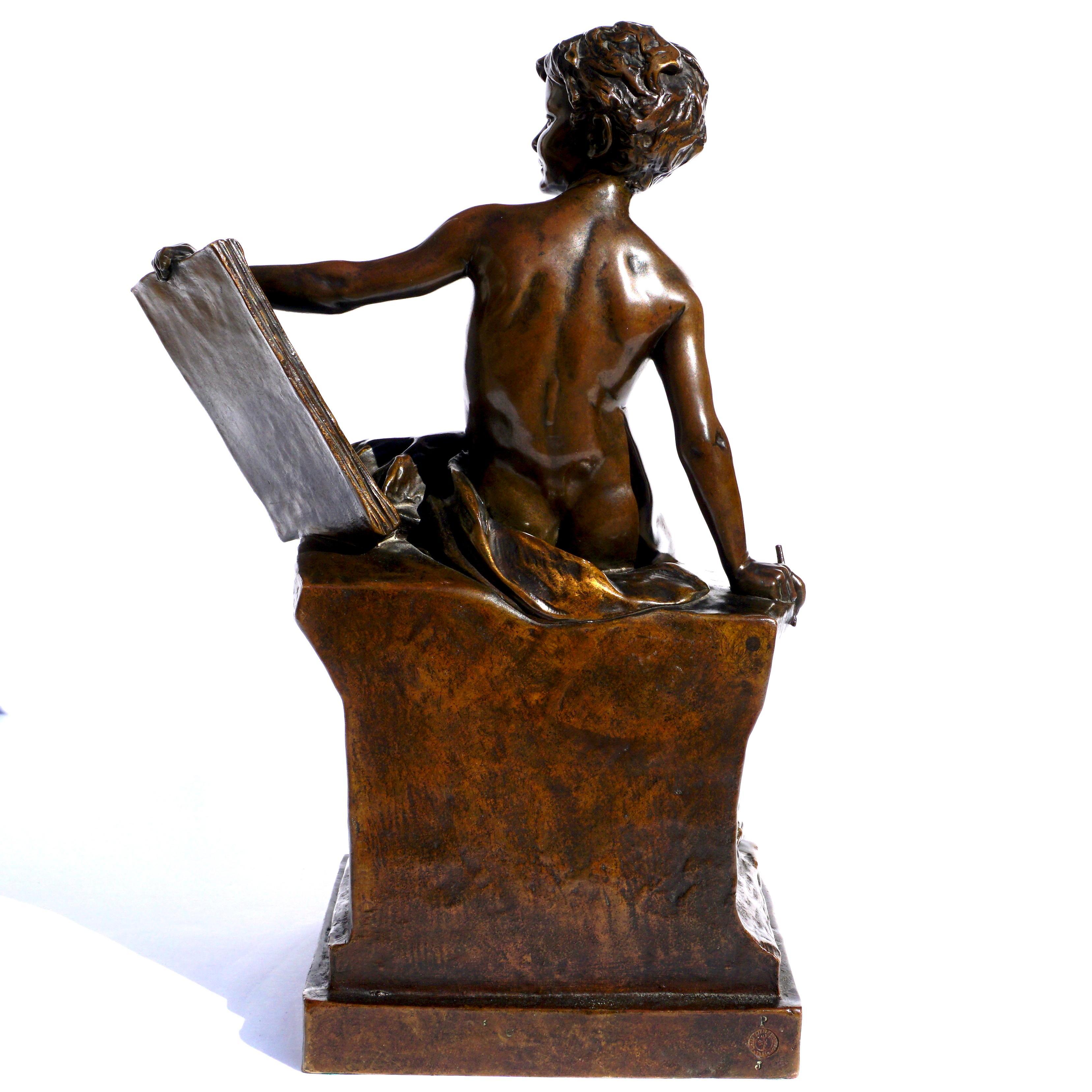 Louis Ernest Barrias Bronze Sculpture For Sale 7