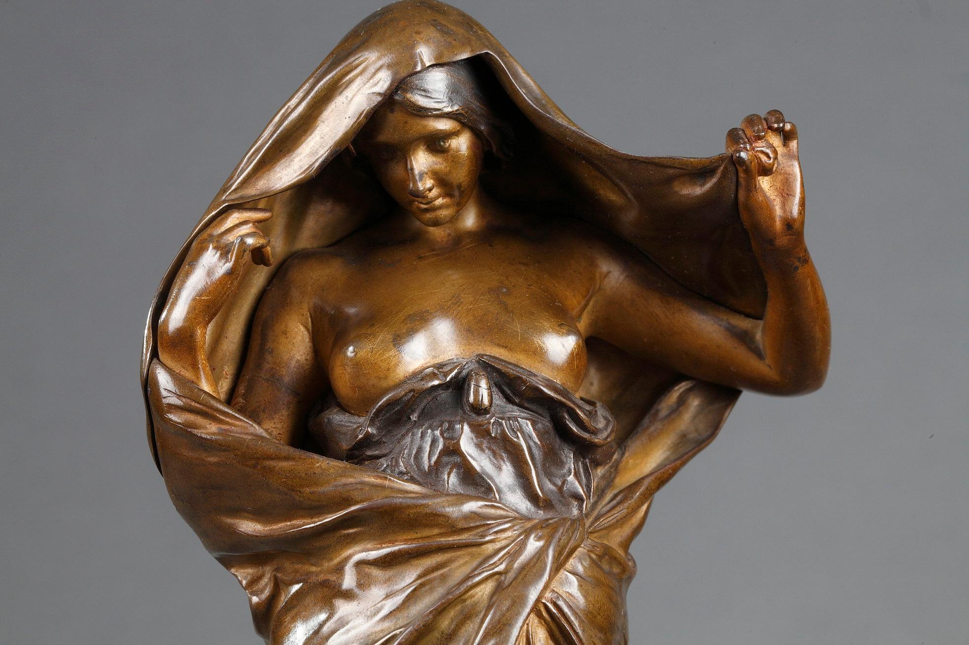 Descubrimiento de la naturaleza frente a la Ciencia - Sculpture Art Nouveau de Louis Ernest Barrias