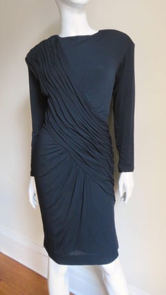 Louis Estevez 1980s Ruched Dress