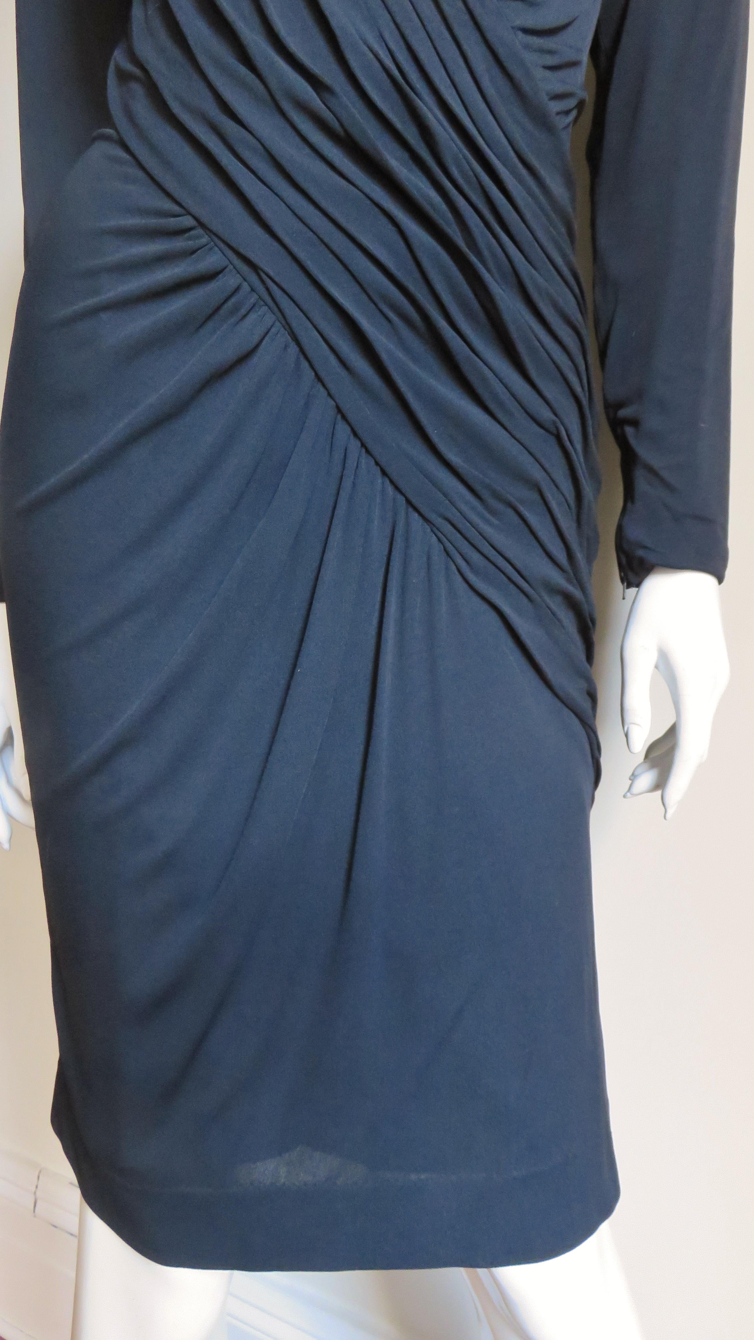 Louis Estevez - Vestito con increspatura anni '80 in vendita 2