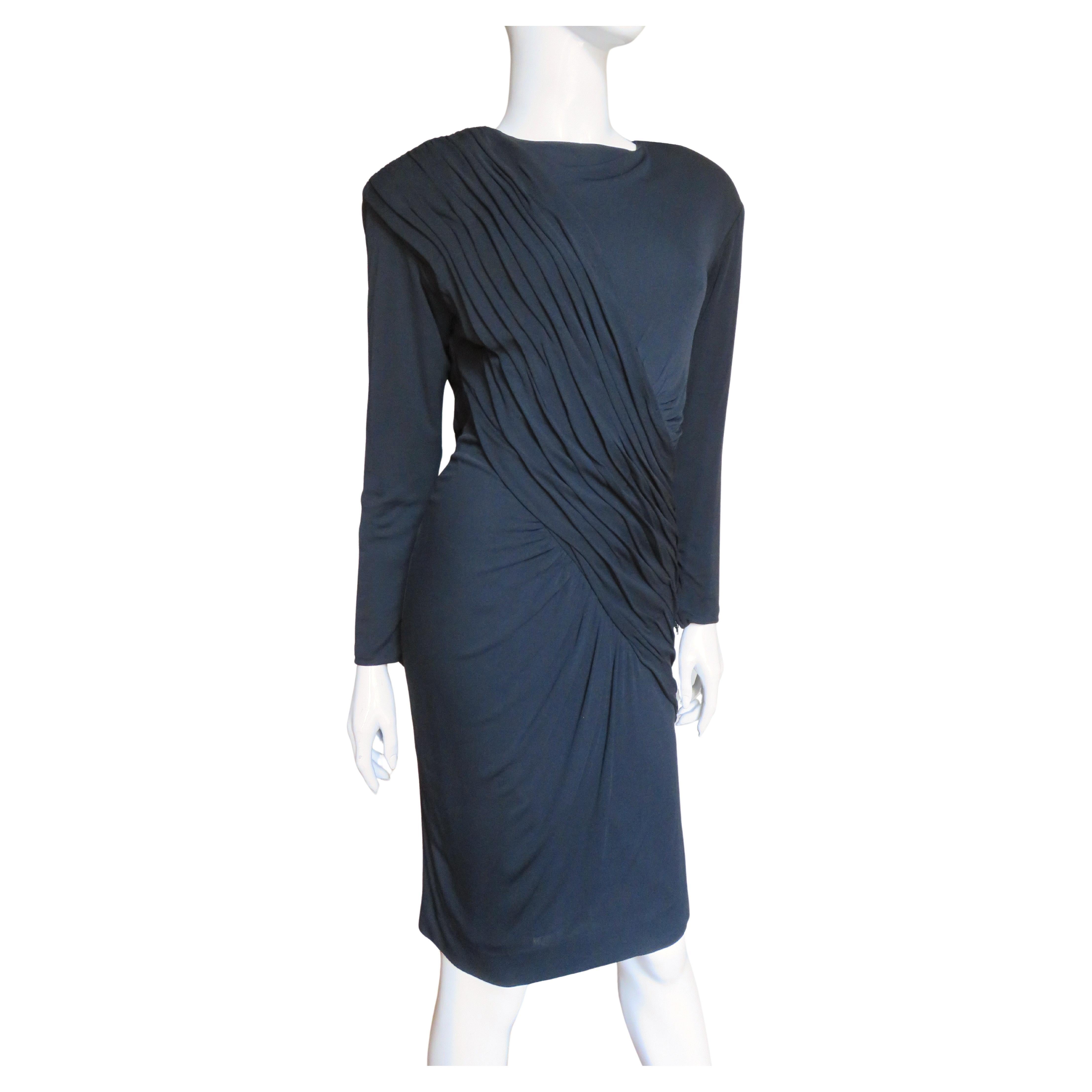 Louis Estevez - Vestito con increspatura anni '80 in vendita