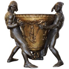 Louis Etienne Marie Albert-Lefeuvre Important Group and Jardinière