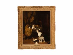 Cats - Painting by Louis Eugène Lambert - Late 19th Century