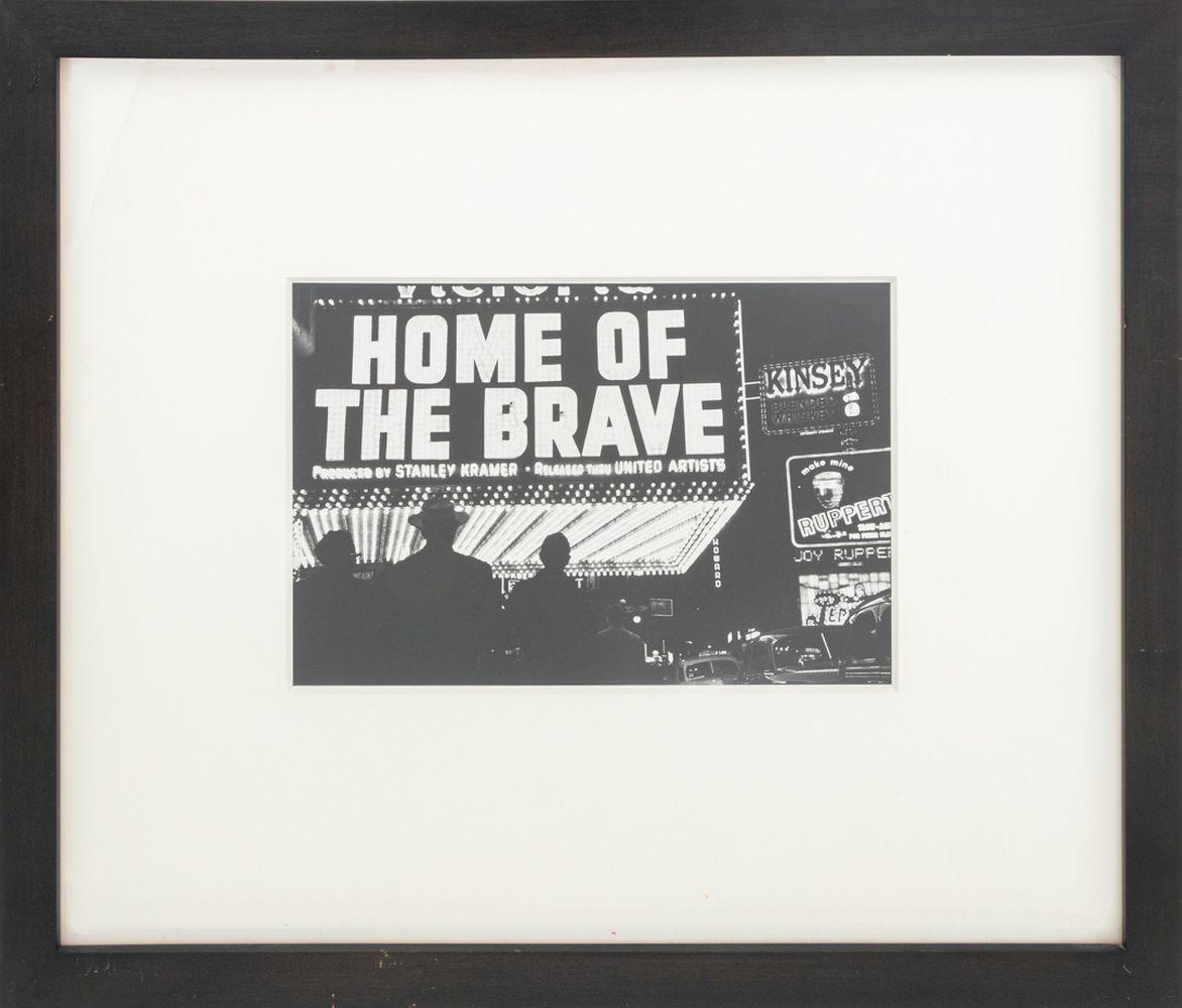 Louis Faurer Landscape Photograph - "Times Square, USA (Home of the Brave)"