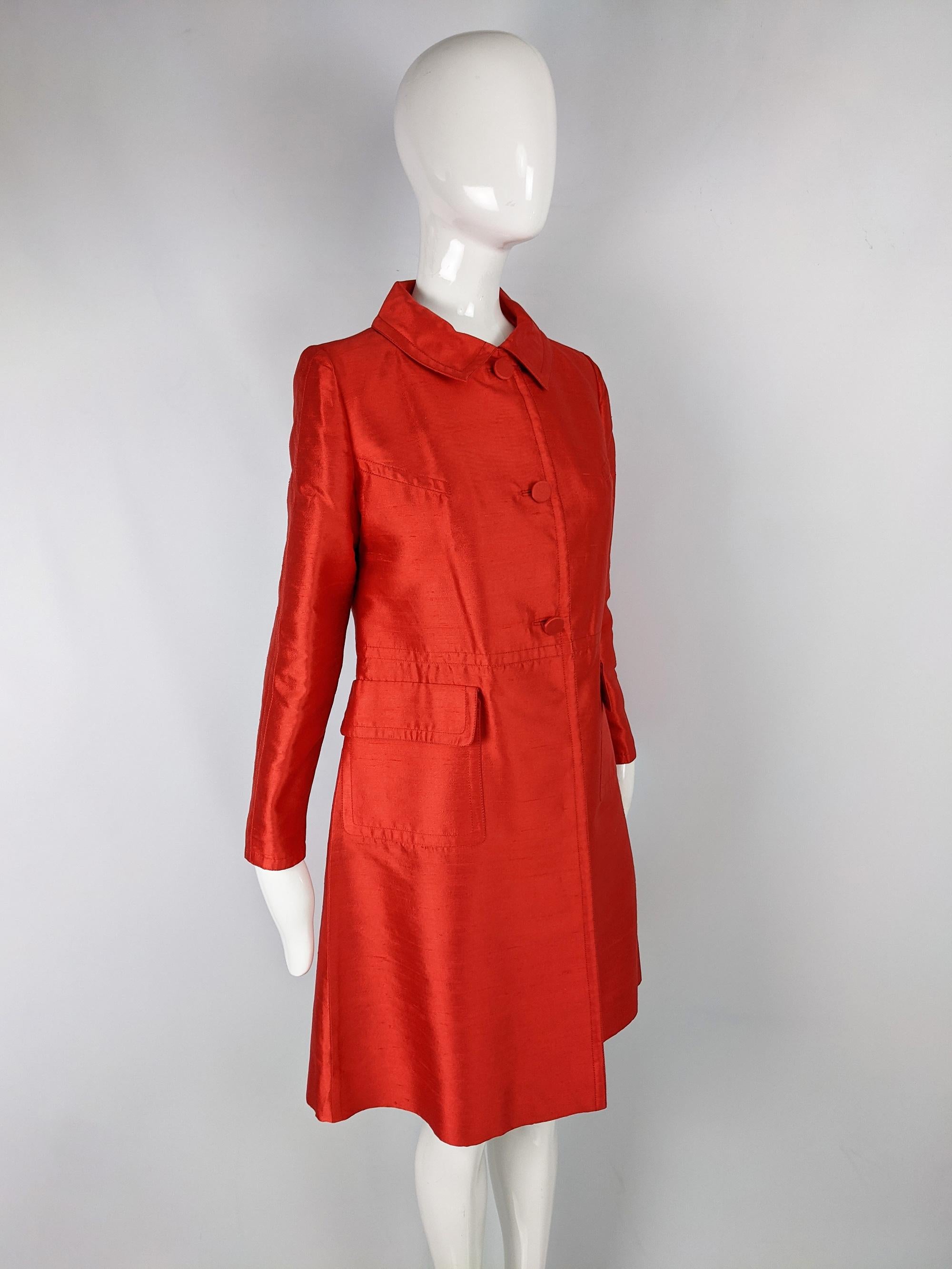 red silk coat