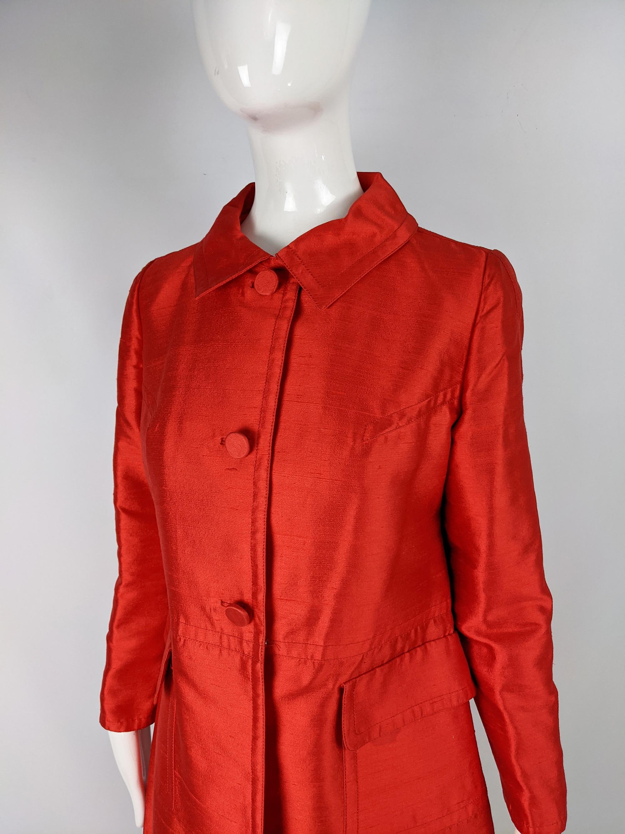 red silk jacket