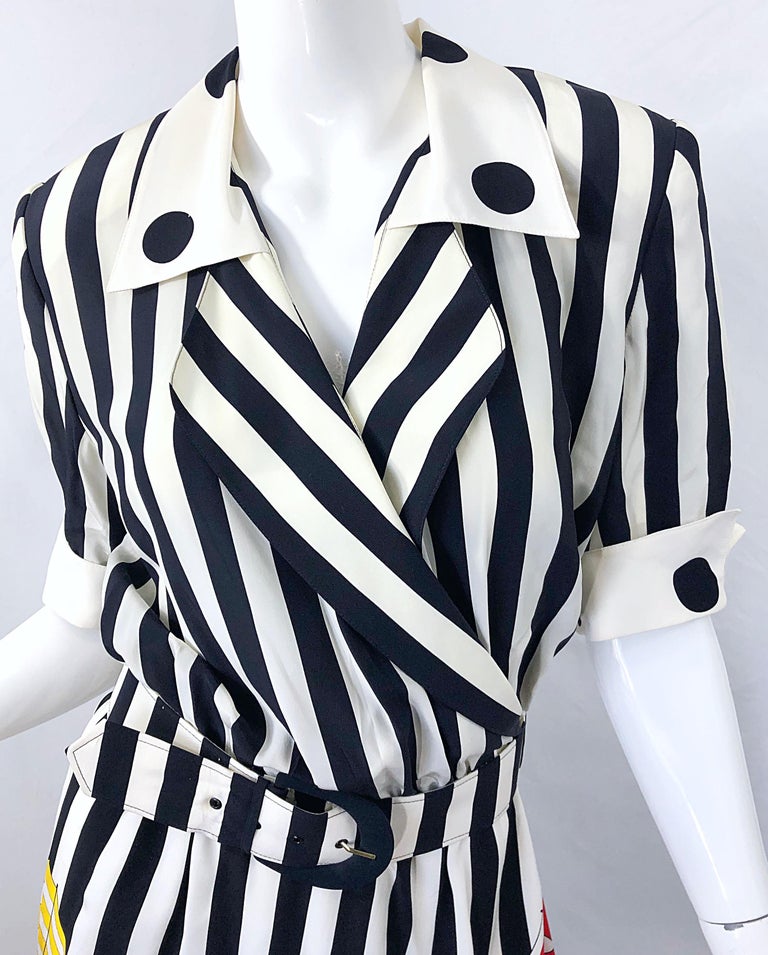 Louis Feraud 80s Ruffled Silk Leopard Dress – Bustown Modern