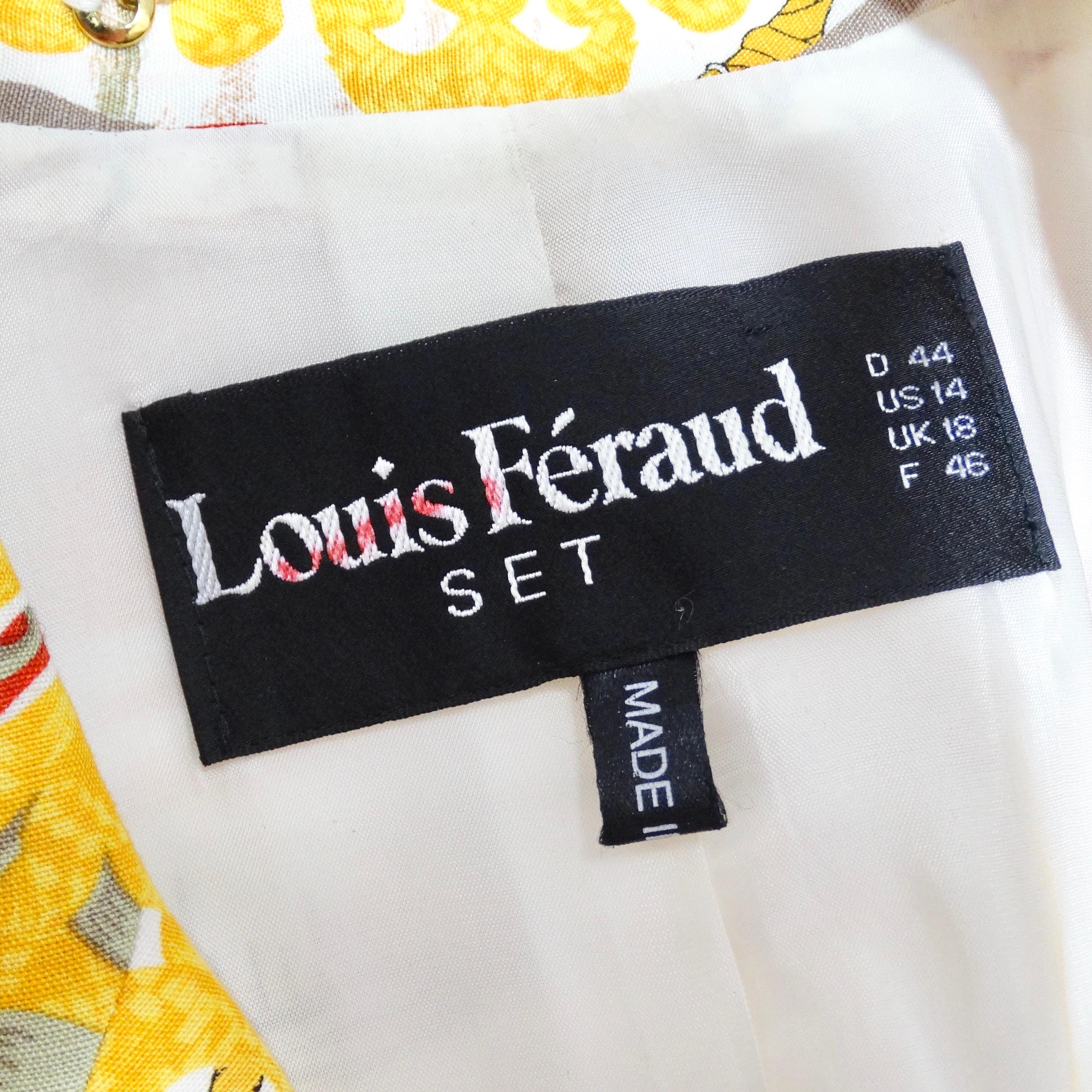 Louis Feraud 1980s Western Motif Print Blazer & Jeans Set For Sale 6