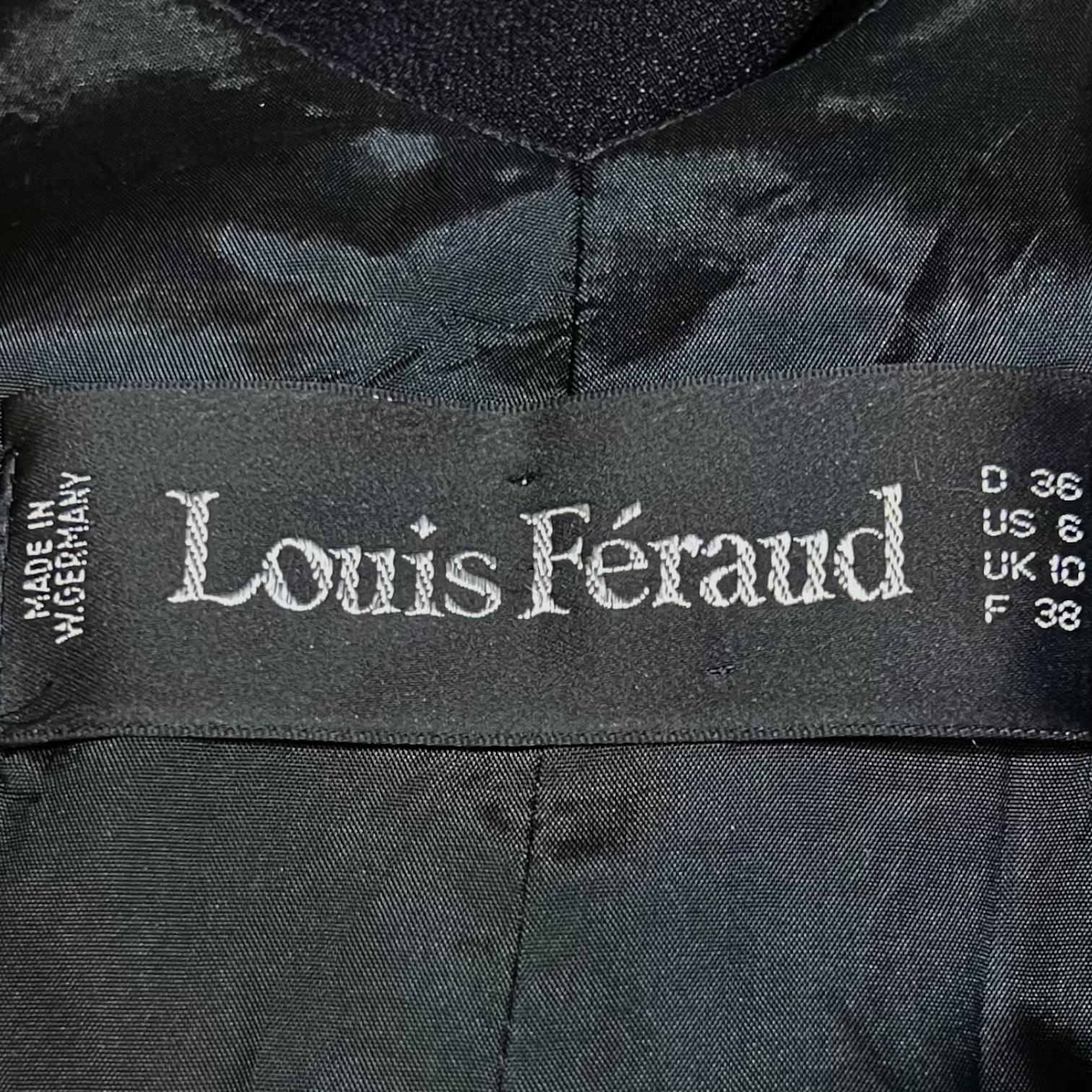 Robe de soirée noire à dos papillon Louis Feraud 1990 en vente 3