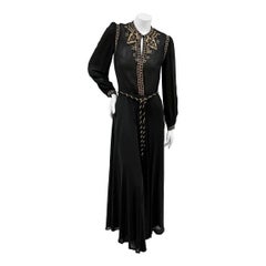 Louis Féraud Belted Rope Dress (1990s)