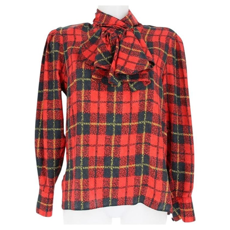 Louis Féraud Black and Red Top, 1990's For Sale at 1stDibs