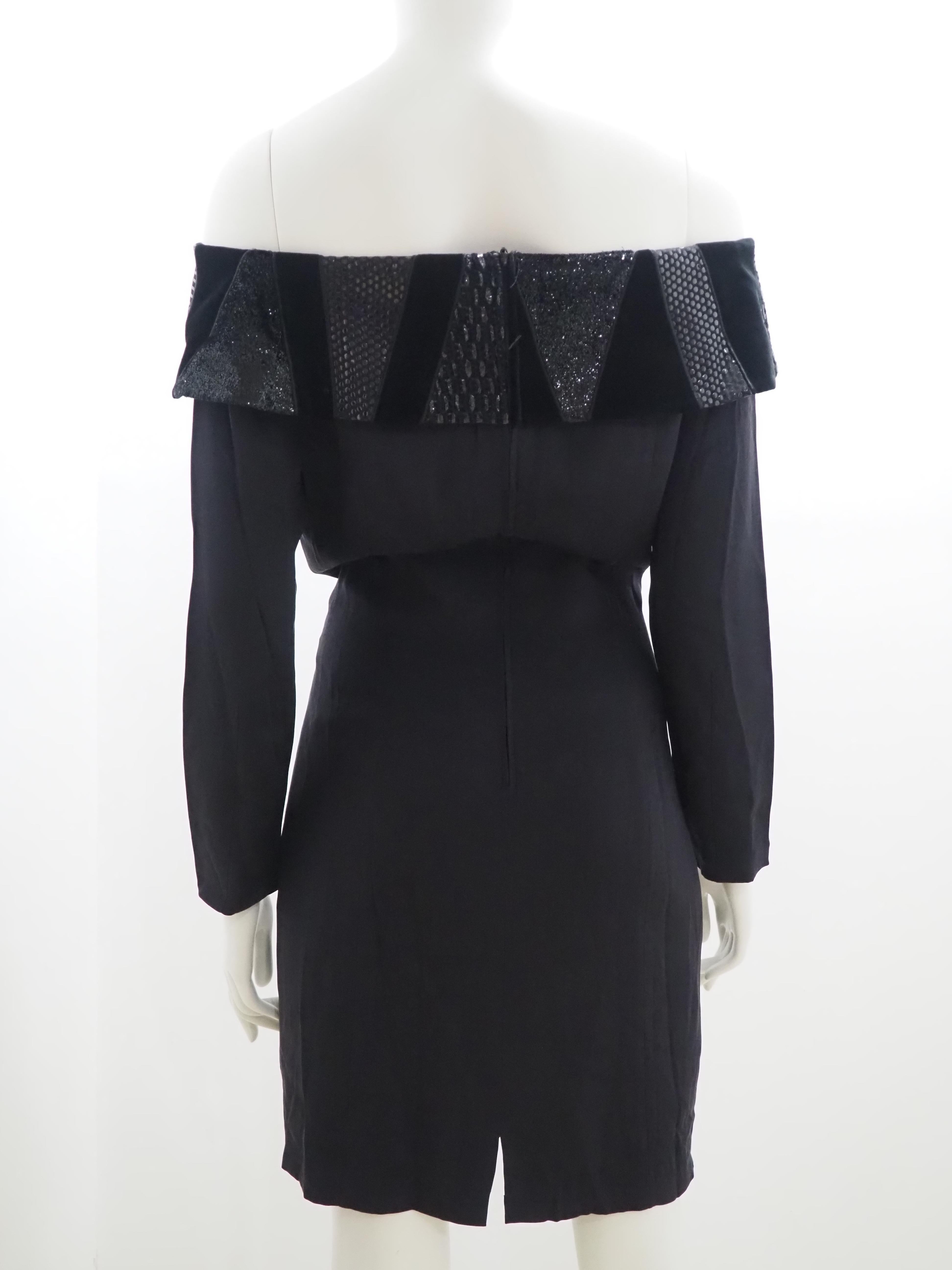 Black Louis Féraud black dress For Sale