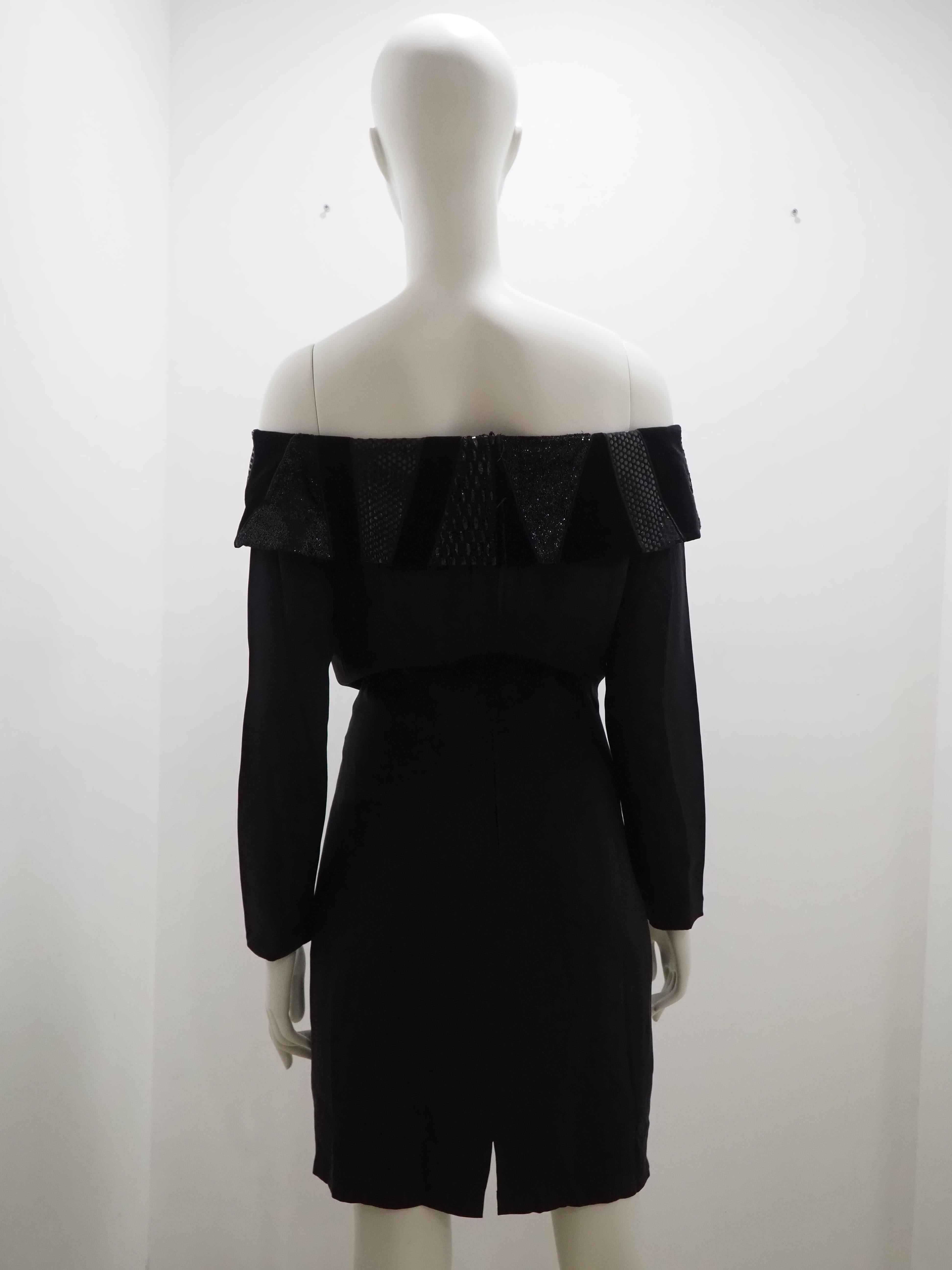 Louis Féraud black dress For Sale 1