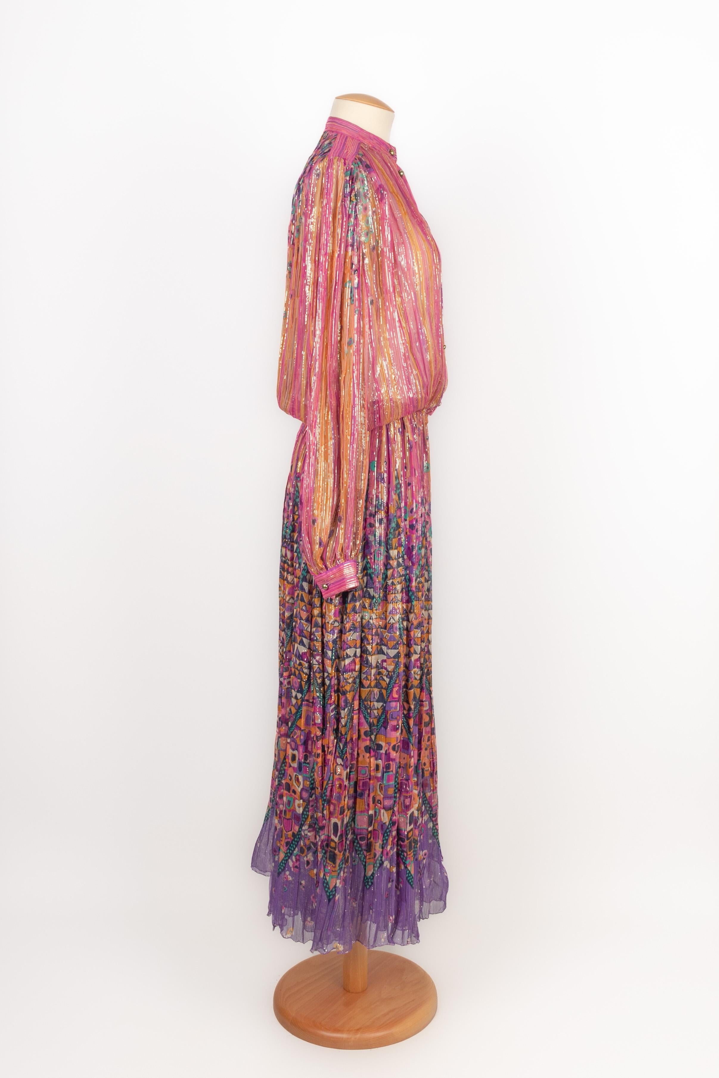 Pink Louis Feraud dress 1980s For Sale