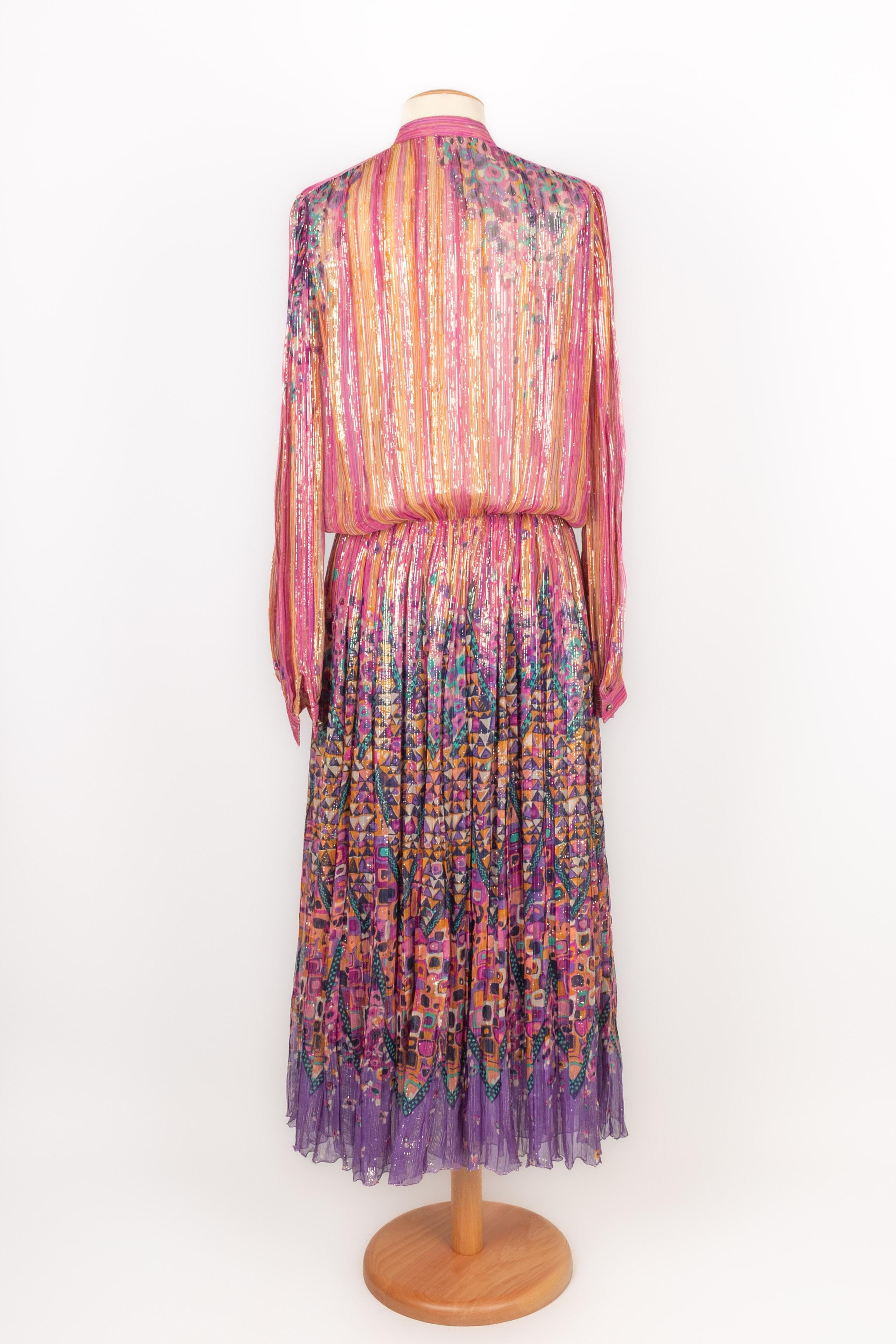 Louis Feraud dress 1980s In Excellent Condition For Sale In SAINT-OUEN-SUR-SEINE, FR