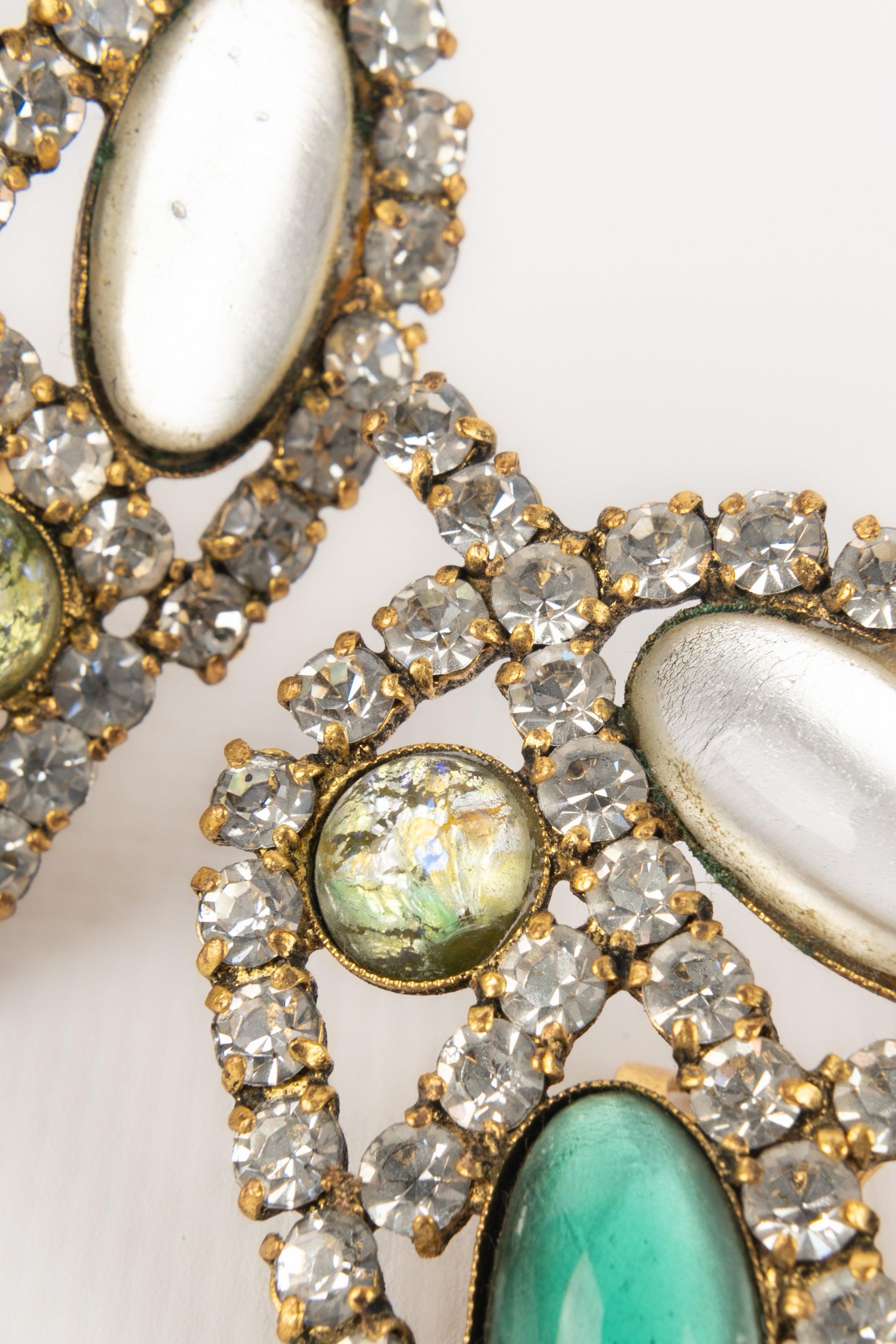 Louis Féraud Boucles d'oreilles Haute Couture, Circa 1980 en vente 1