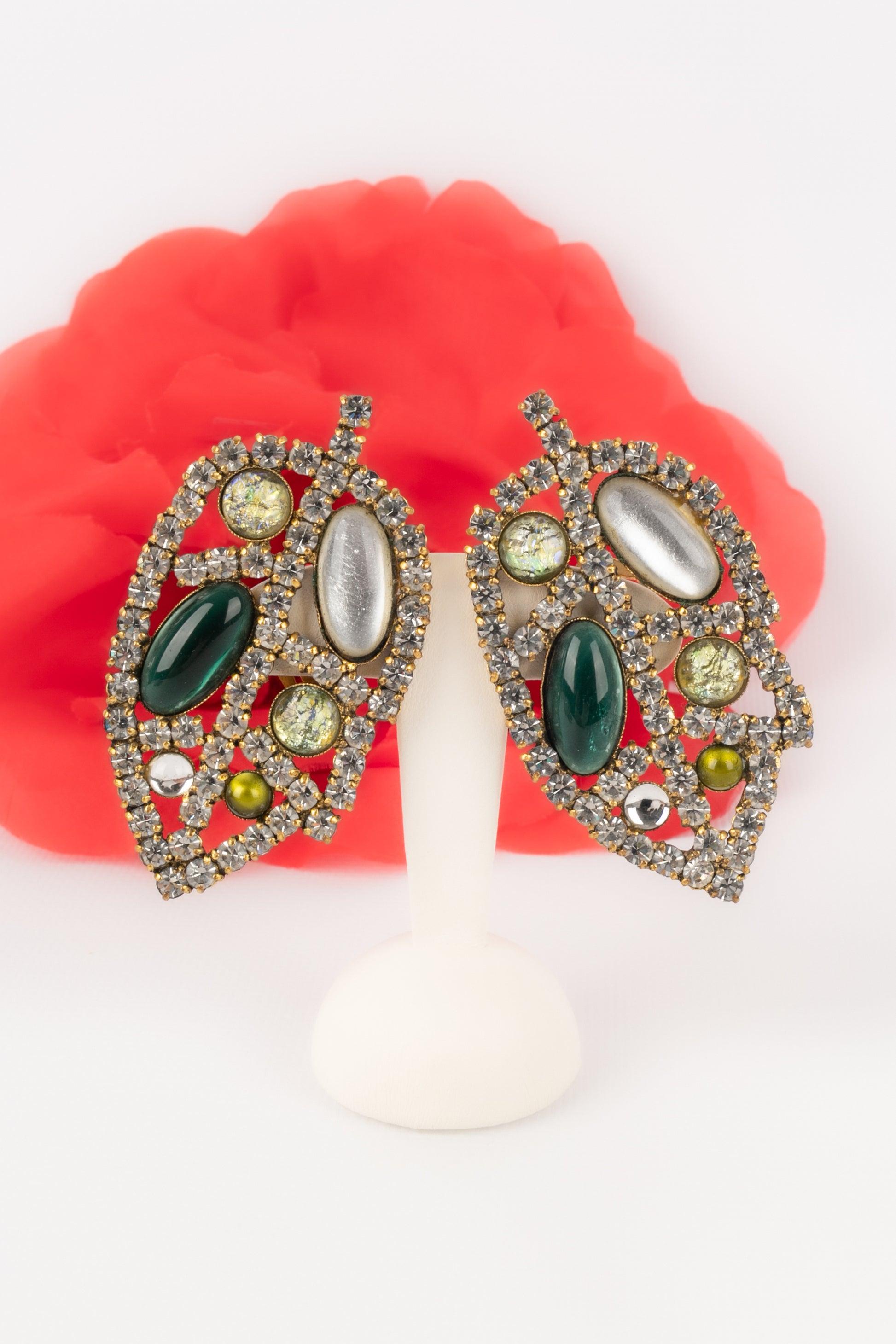 Louis Féraud Boucles d'oreilles Haute Couture, Circa 1980 en vente 3