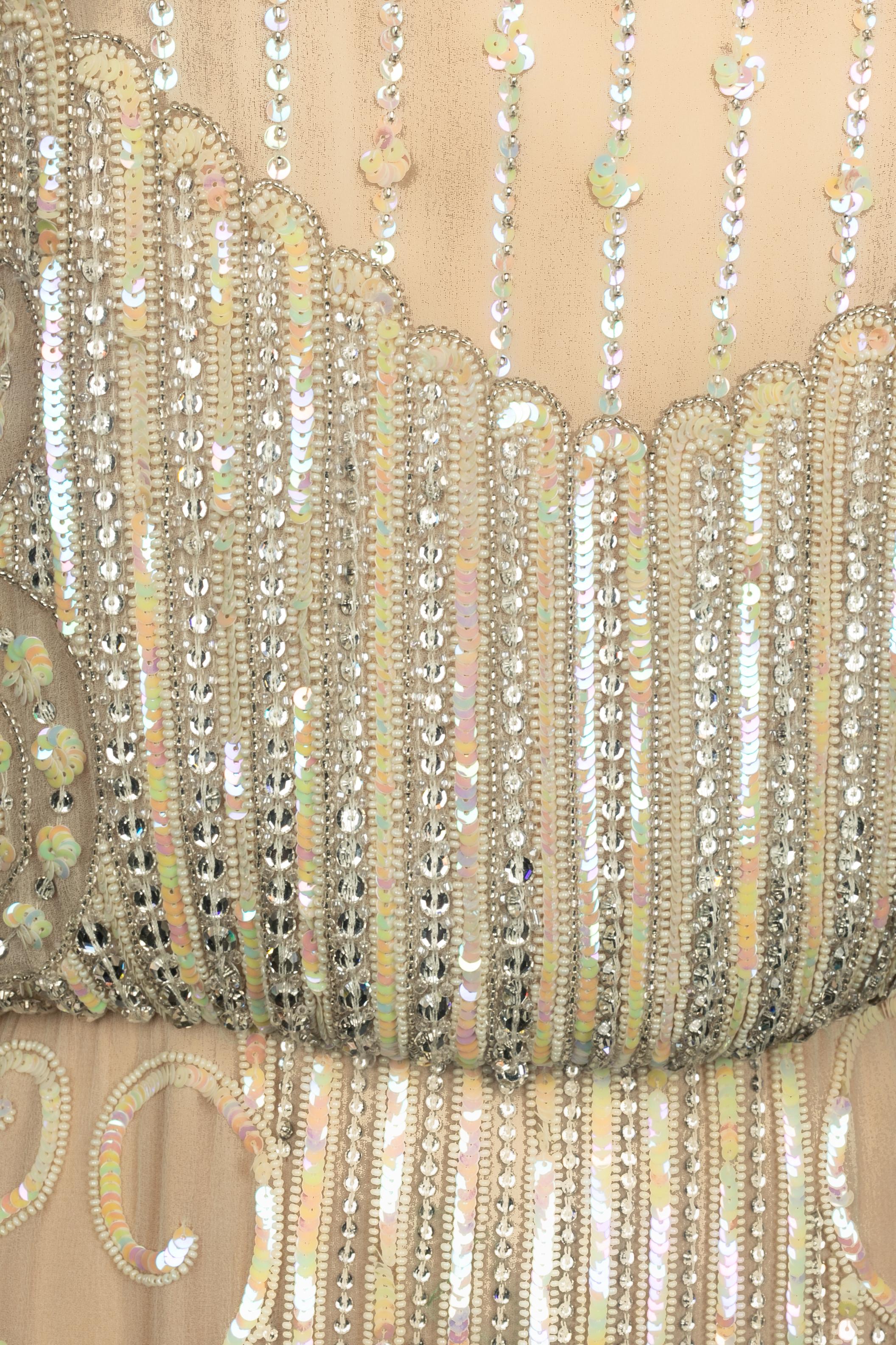 Louis Feraud Abendkleid Haute Couture im Zustand „Hervorragend“ im Angebot in SAINT-OUEN-SUR-SEINE, FR
