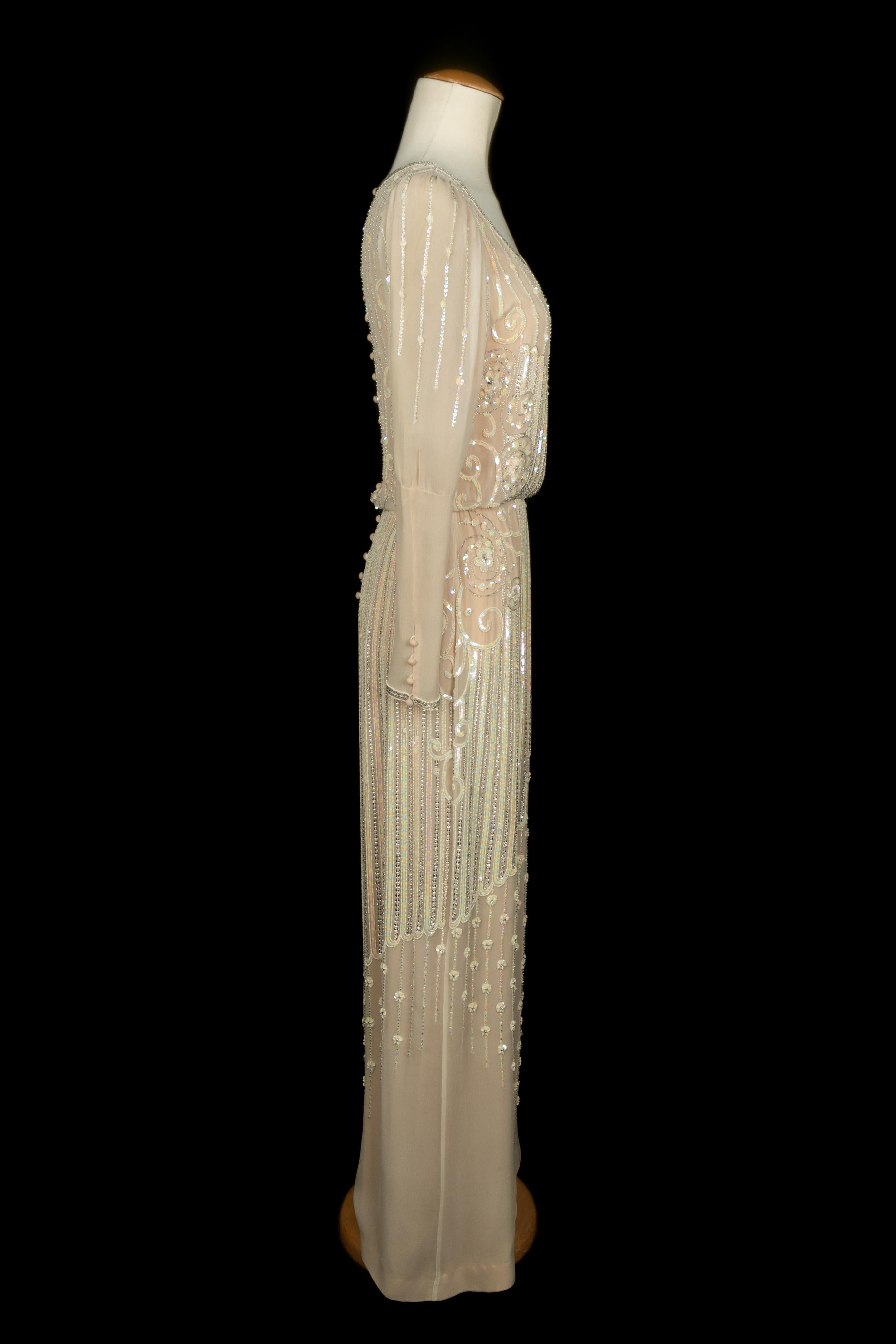 Louis Feraud Abendkleid Haute Couture im Angebot 1