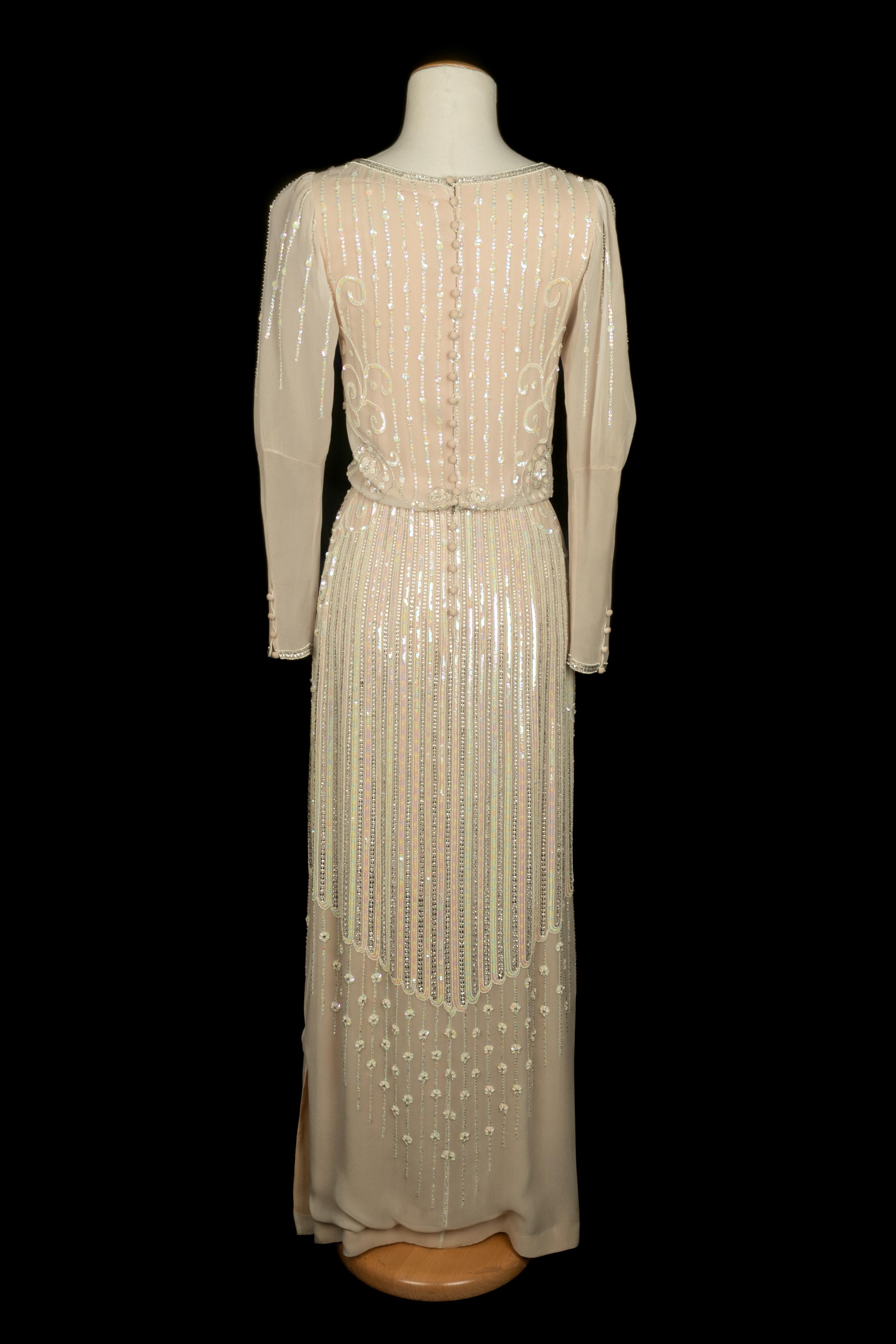 Louis Feraud Abendkleid Haute Couture im Angebot 2