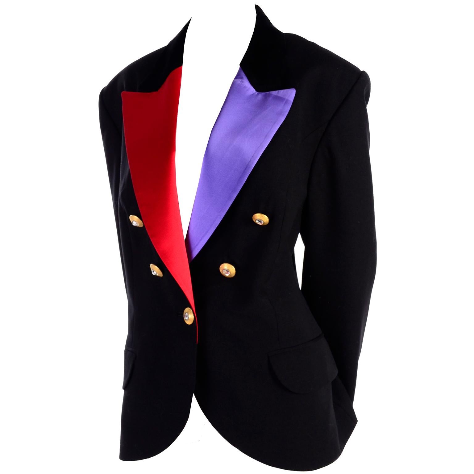 purple evening jacket