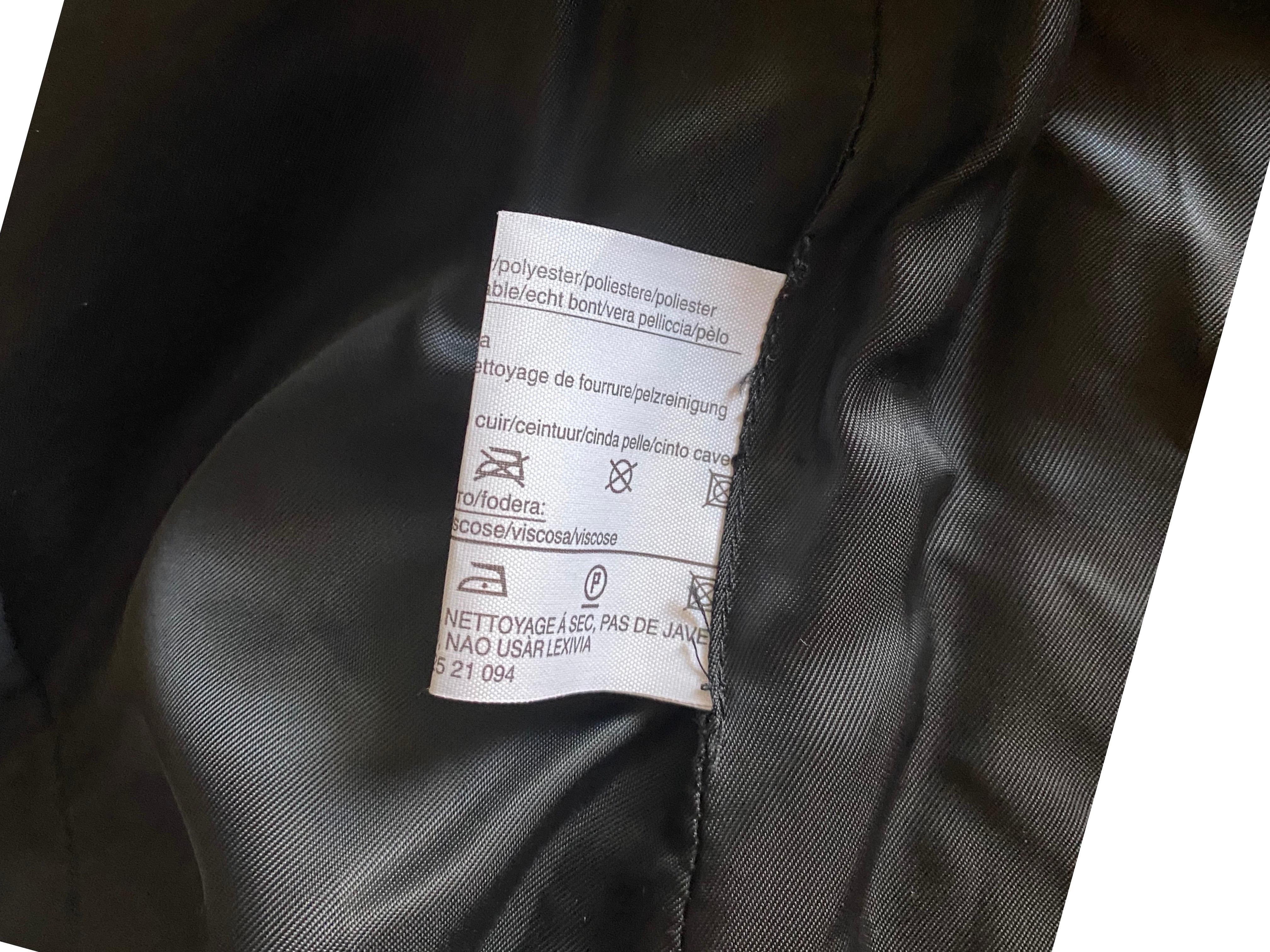 Costume 2 pièces Louis Fraud Allemagne imprimé abstrait métallique avec poignets en fourrure Taille 10 en vente 9