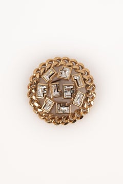 Louis Feraud Golden Metal Brooch