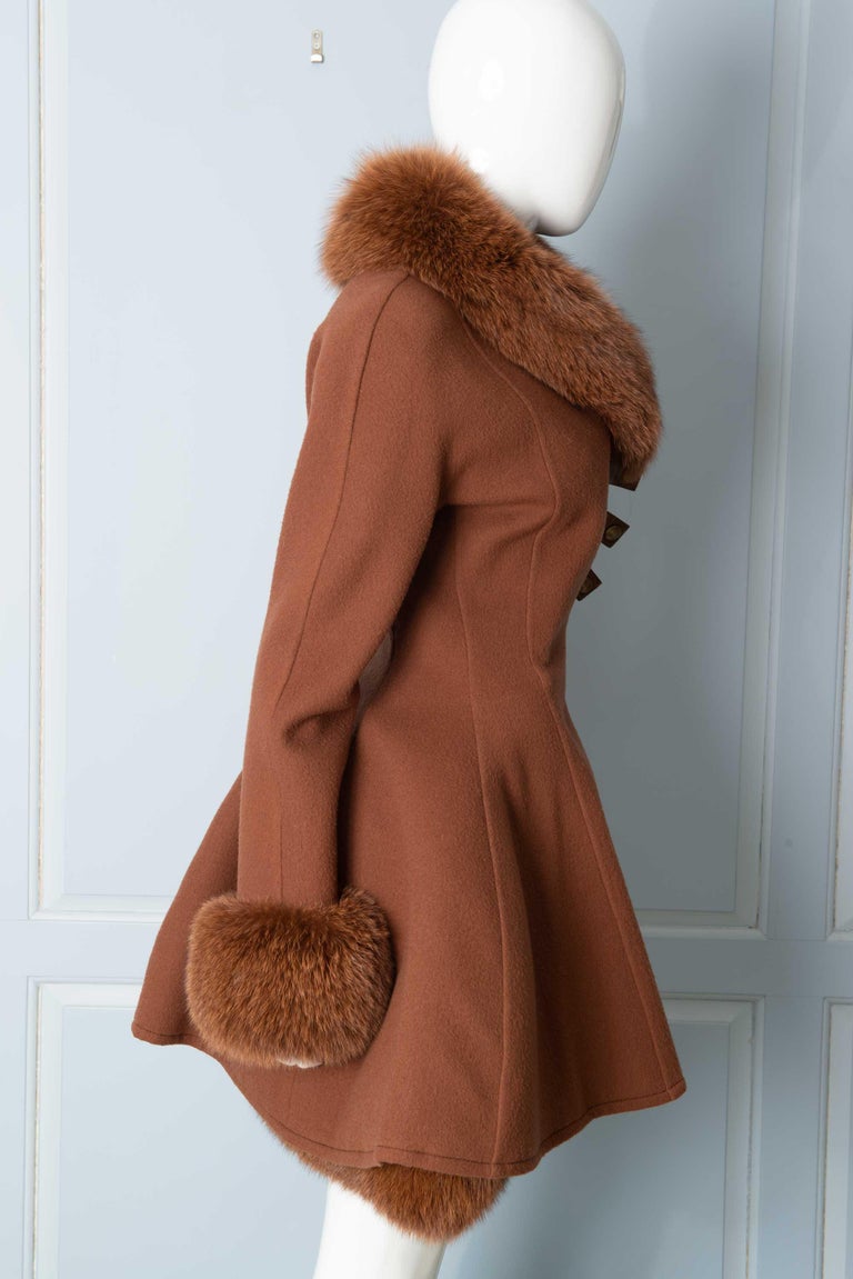 brown fluffy dress Chocolate Aspen Hour Faux Fur Dress