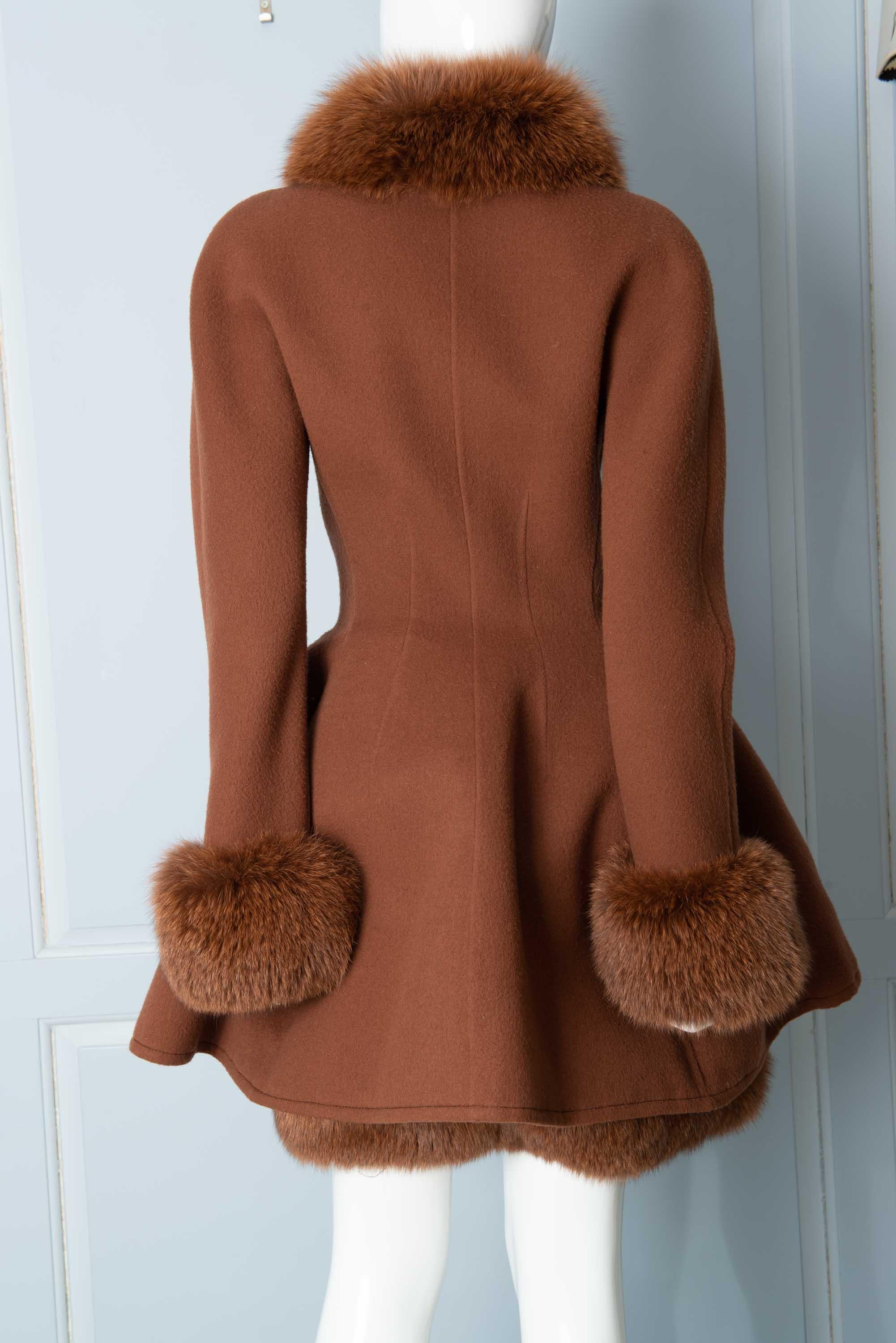 brown fluffy dress