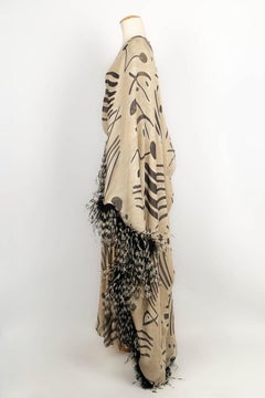 Louis Feraud Haute Couture Chiffon Saroual Dress