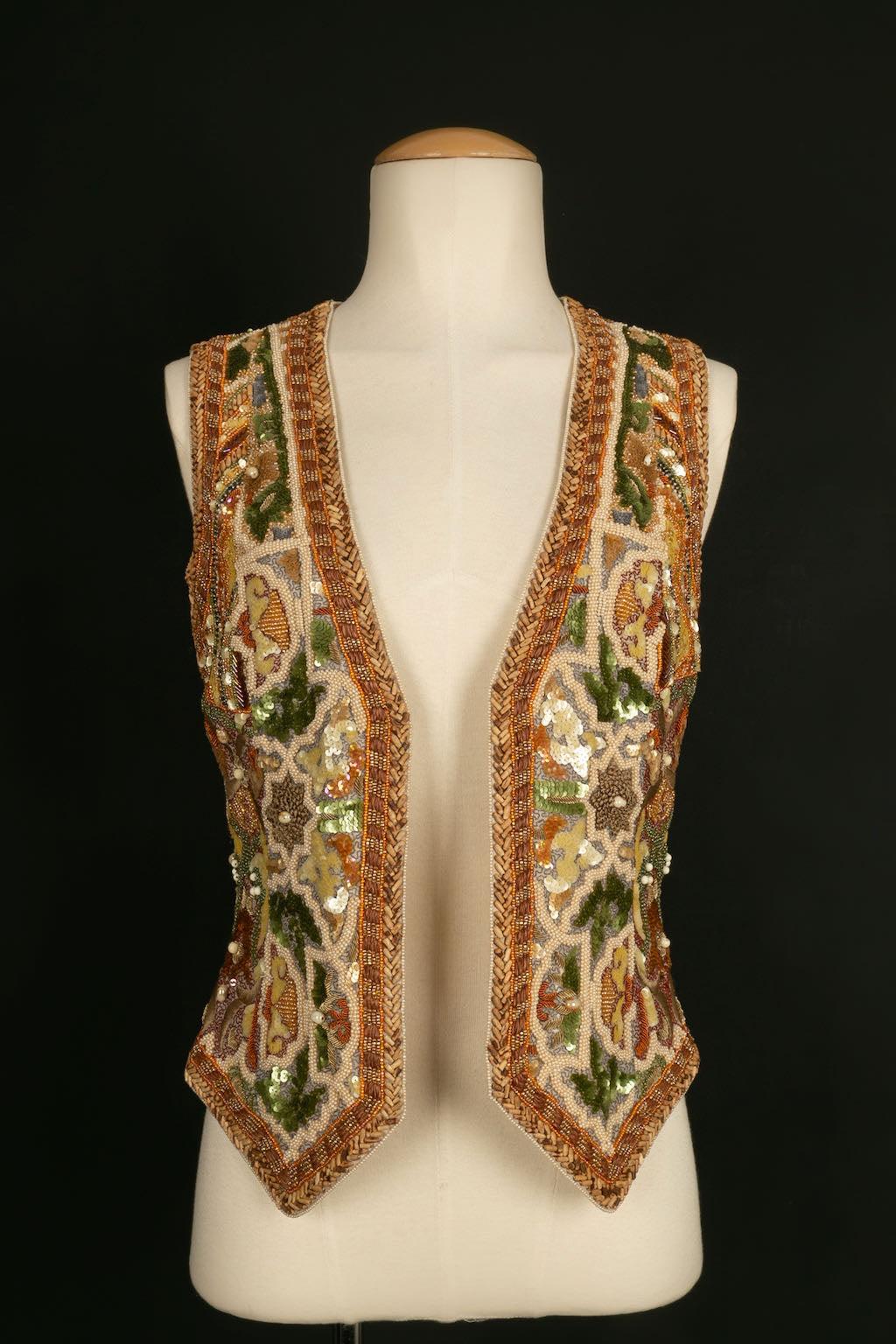 Louis Féraud Haute Couture Embroidered Set, Circa 1990 For Sale 5