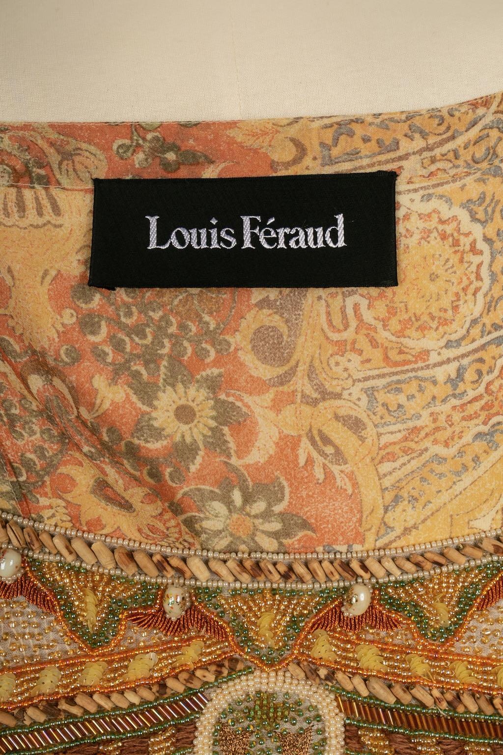 Ensemble brodé Louis Féraud Haute Couture, Circa 1990 en vente 4