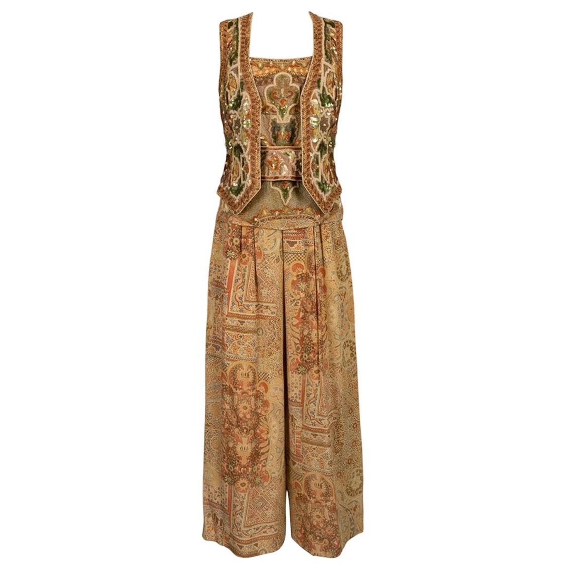 Ensemble brodé Louis Féraud Haute Couture, Circa 1990