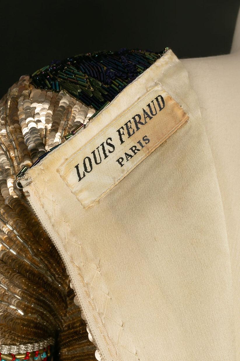 Louis Féraud Haute Couture Gold Dress Fall-Winter Collection, 1991/92  For Sale 3