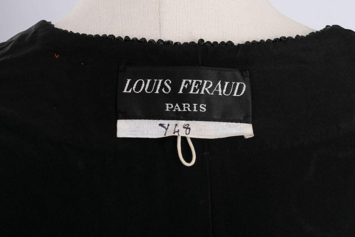 Veste haute couture Louis Feraud brodée de sequins en vente 3