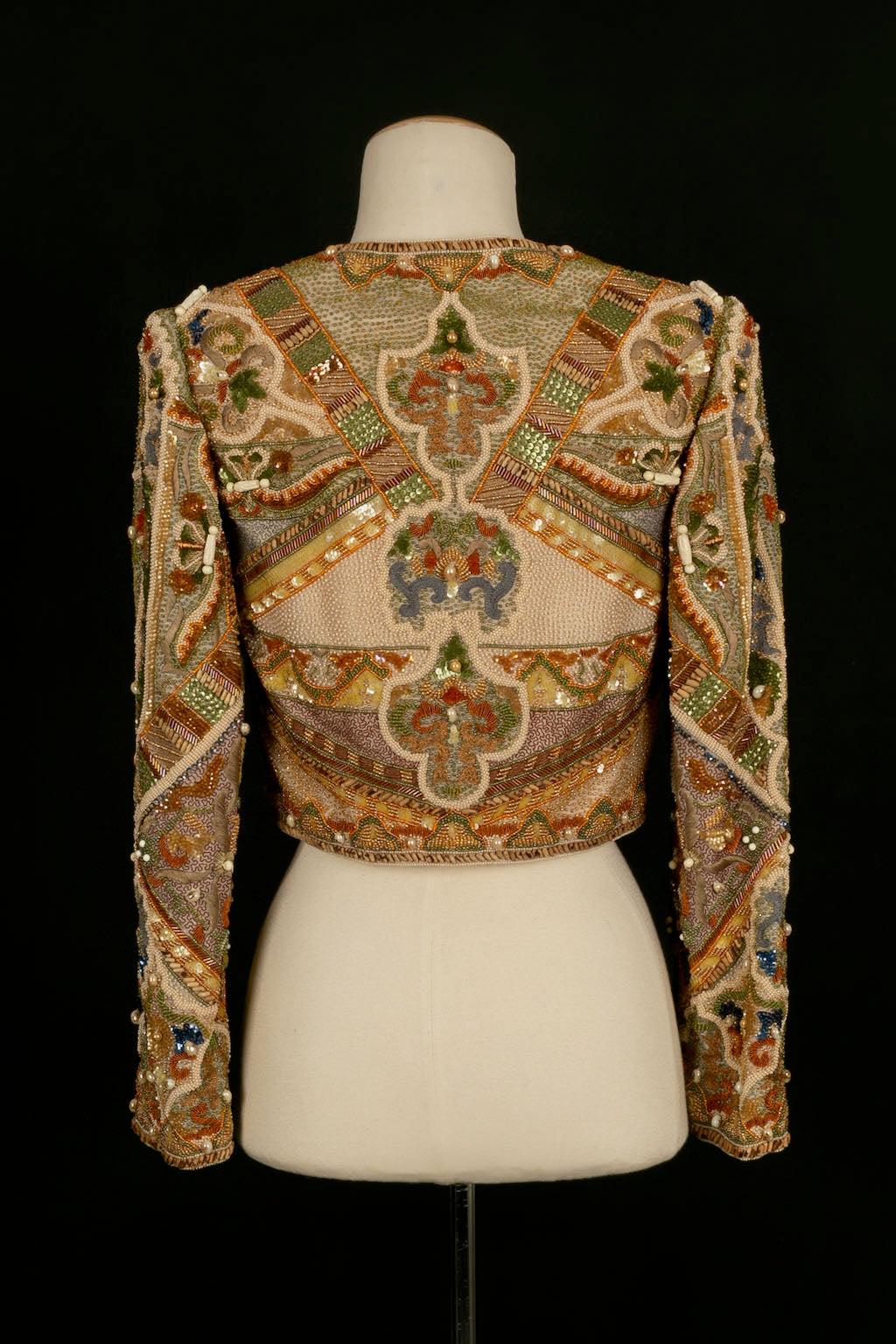 Louis Féraud Haute Couture Jacket In Good Condition For Sale In SAINT-OUEN-SUR-SEINE, FR