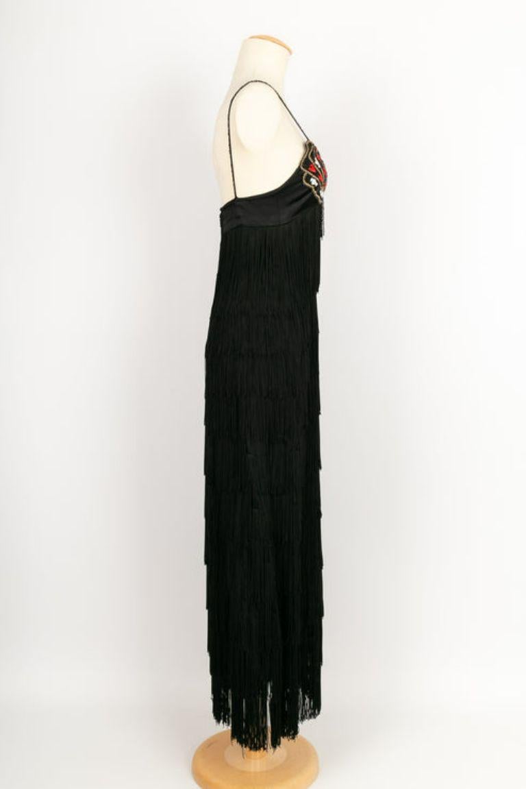De las mujeres Vestido de seda de alta costura Louis Feraud en venta