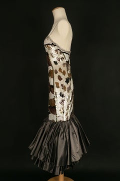 Louis Féraud Haute Couture Robe "Sirenes" Défilé de mode d'été, 1987